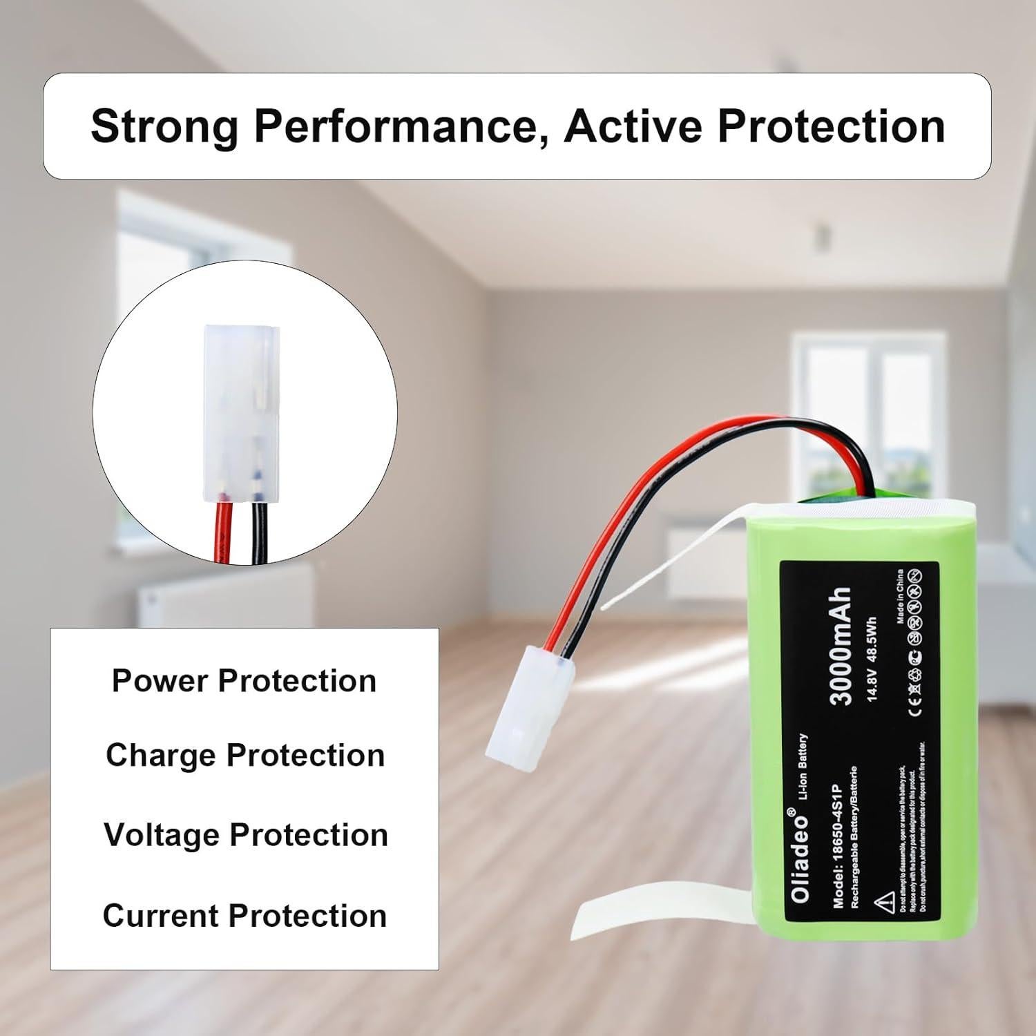 Batería de Reemplazo Bissell WJ540011 3000mAh para Aspiradora