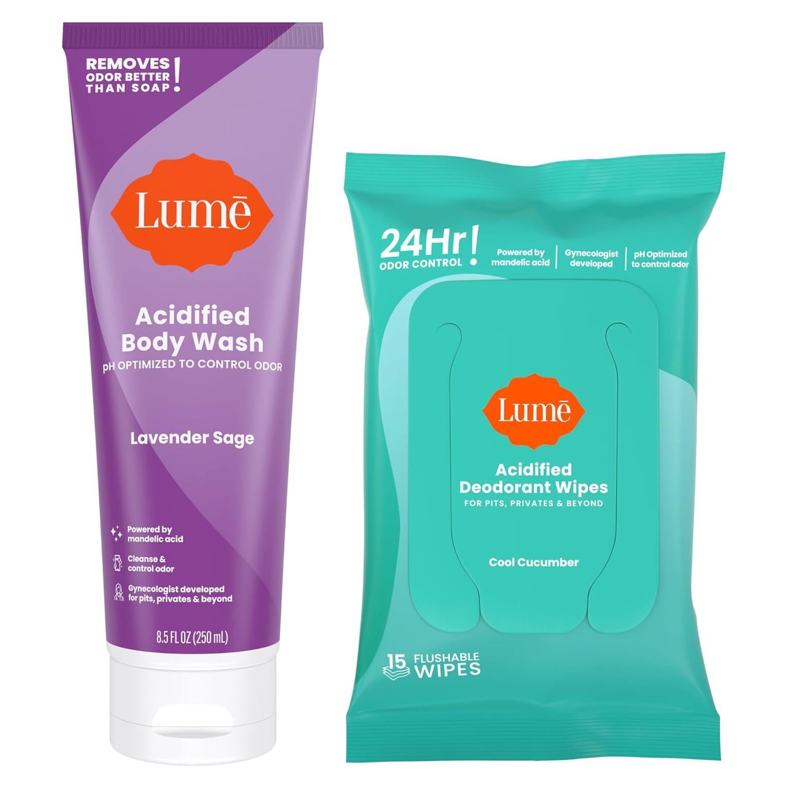 Lume Jabón Corporal Acidificado 240g Lavanda Salvia + 15 Toallitas