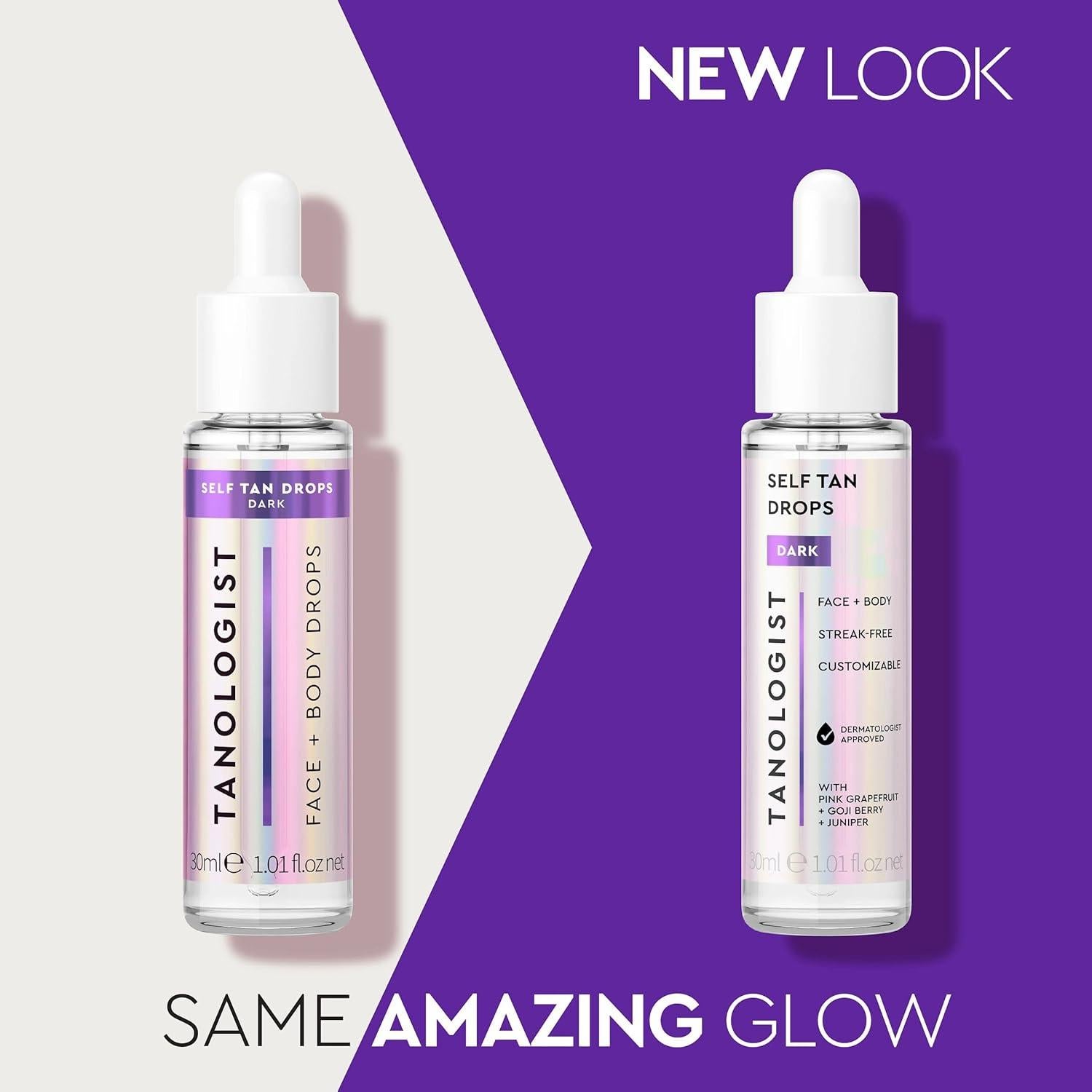 Gotas de Bronceado Oscuro Tanologist 30 ml - Sin Olor, Vegano