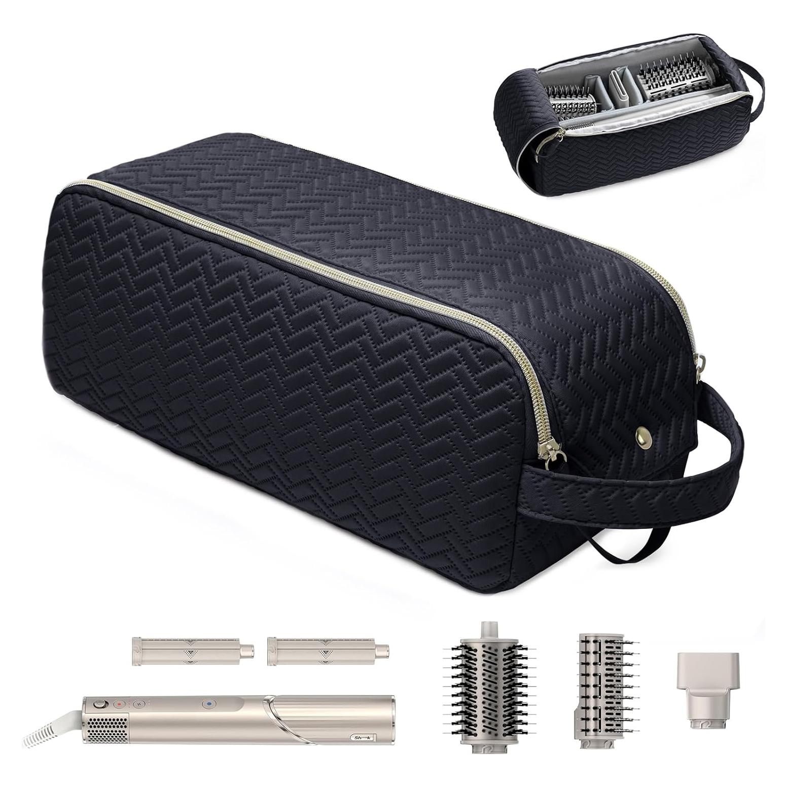 Bolsa de Viaje para Herramientas de Cabello ELCUPA Negra 34x12.7x14 cm