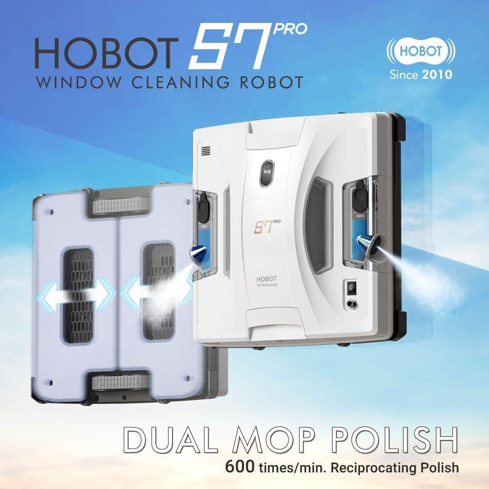 Robot Limpiador de Ventanas HOBOT S7 Pro con Spray Ultrasónico