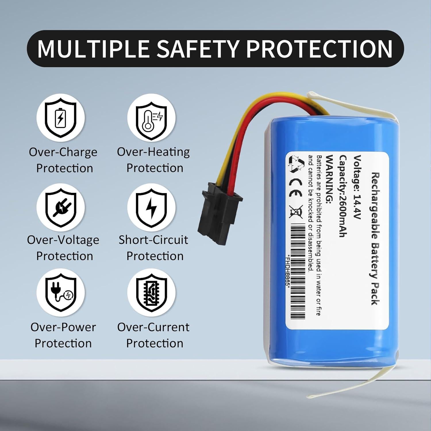 Batería de Reemplazo ZTHY AK330 14.4V 2600mAh para Eufy L50/L60