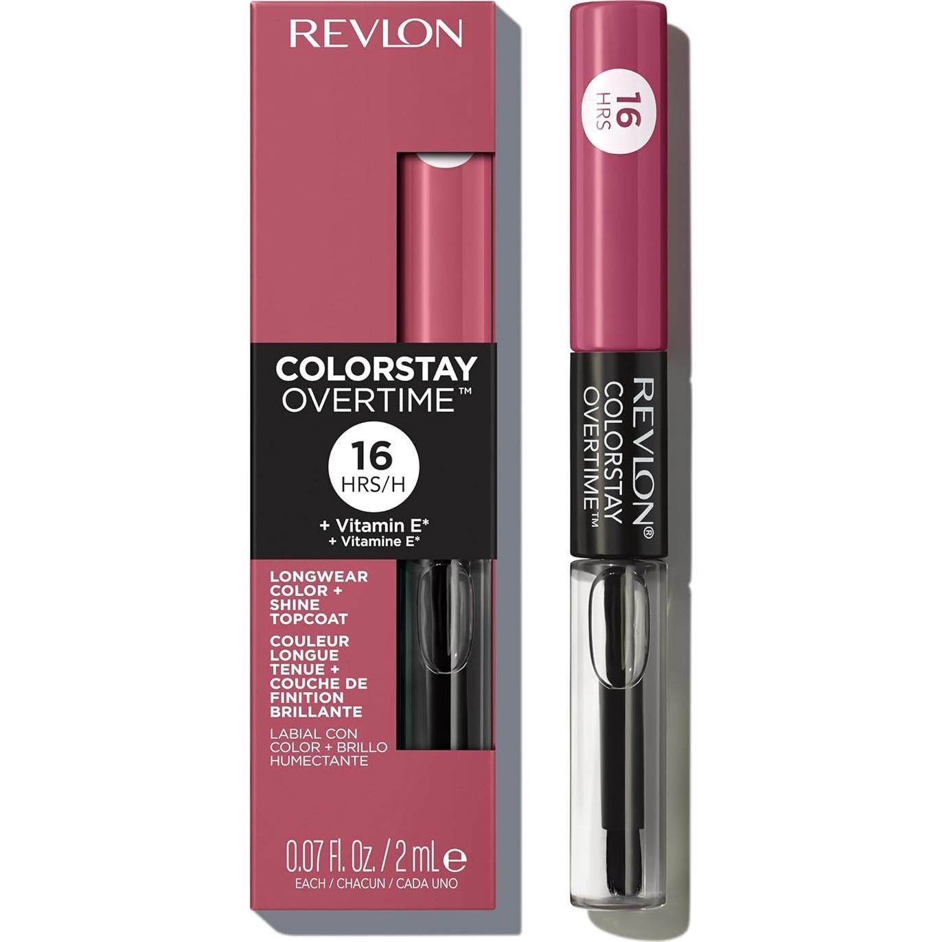 Pintalabios Líquido Revlon ColorStay Overtime 005 Frambuesa 2.07 ml