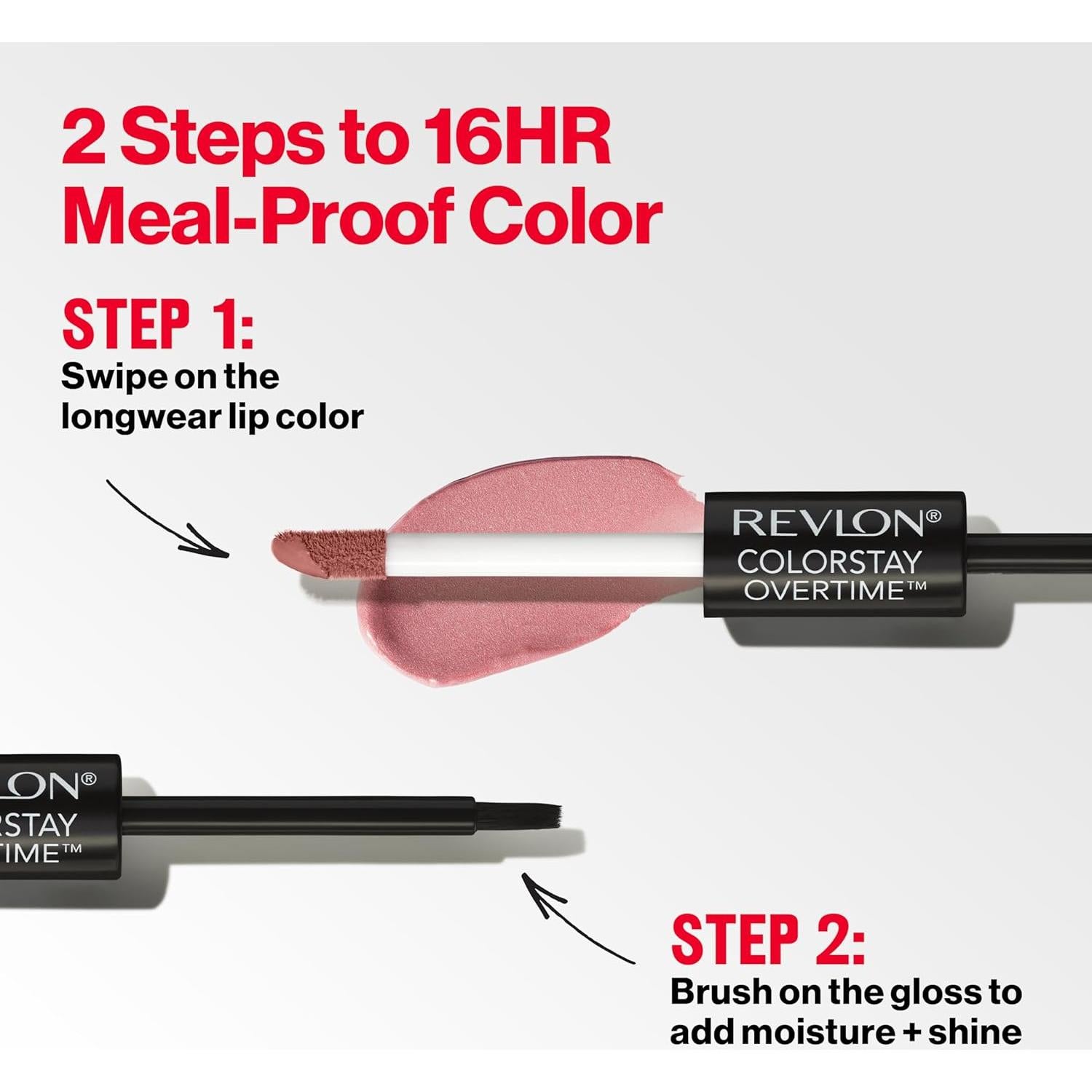 Pintalabios Líquido Revlon ColorStay Overtime 005 Frambuesa 2.07 ml