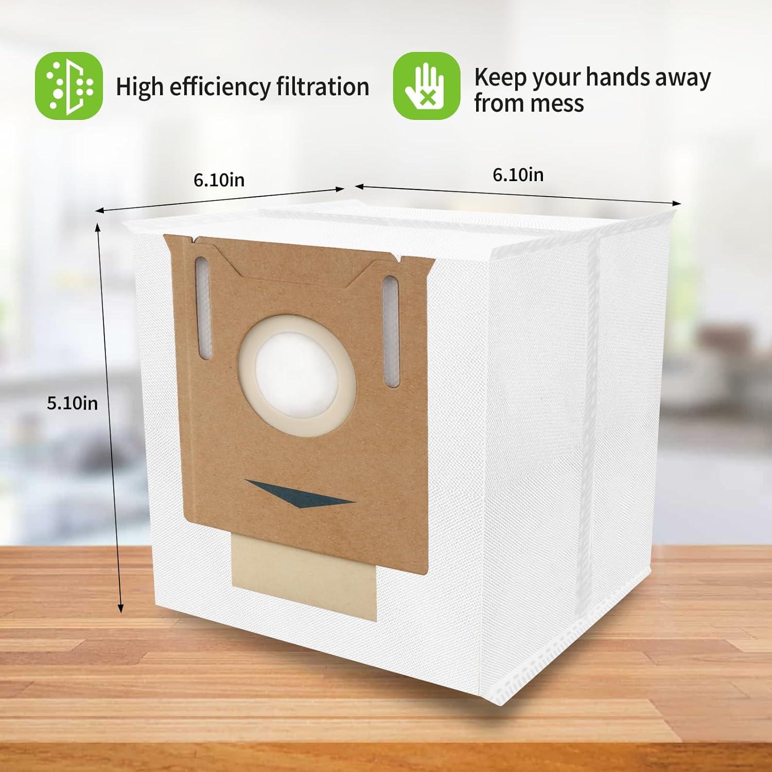 Bolsas de Polvo BOUYAO para Aspiradora Ecovacs Deebot T8 - Paquete de 20