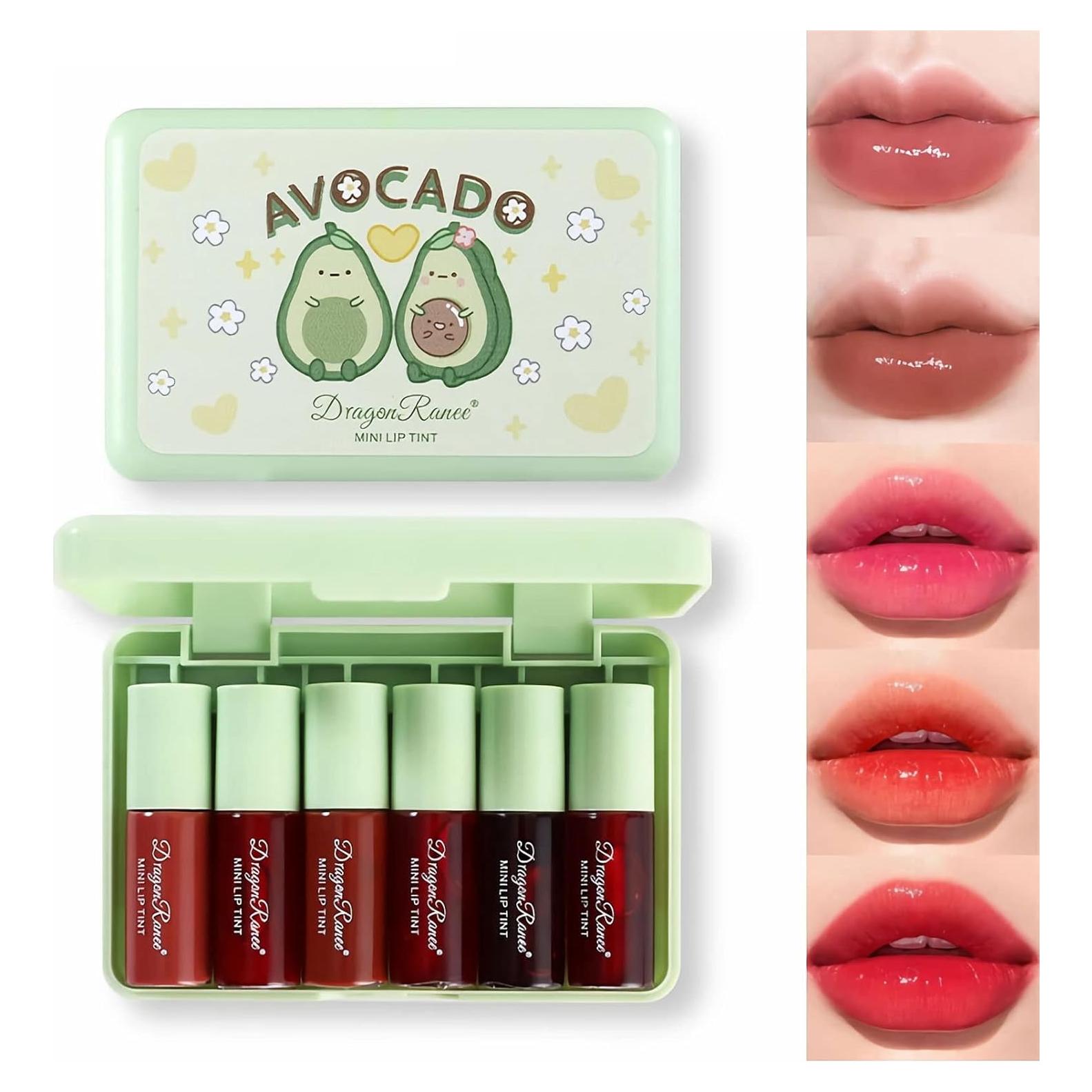 Conjunto de Tintes Labiales Miniling 6 Colores Mate y Acuosos