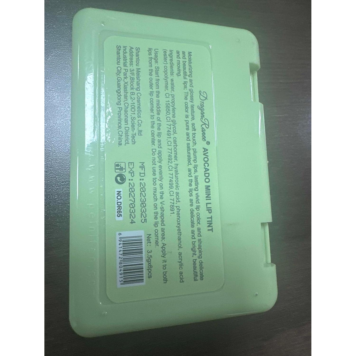 Conjunto de Tintes Labiales Miniling 6 Colores Mate y Acuosos