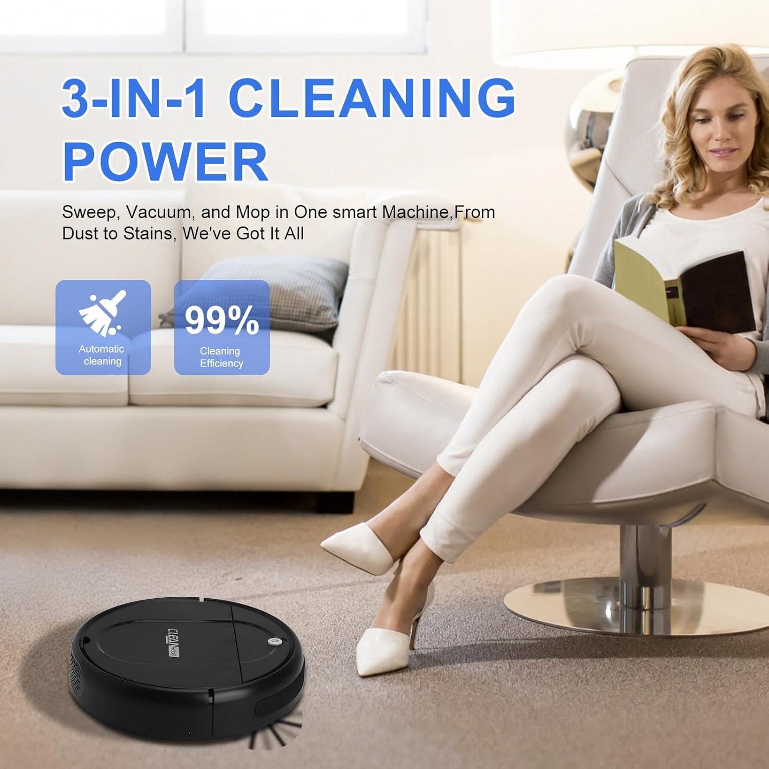 Aspiradora Robot Genérico S30B 3 en 1 3000Pa Limpieza Eficaz