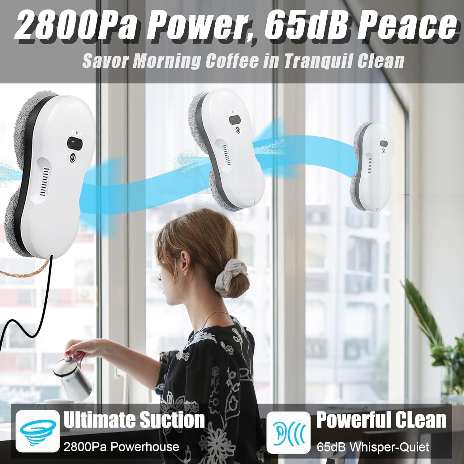 Robot Limpiador de Ventanas OSTICO Ultra Delgado 2800Pa