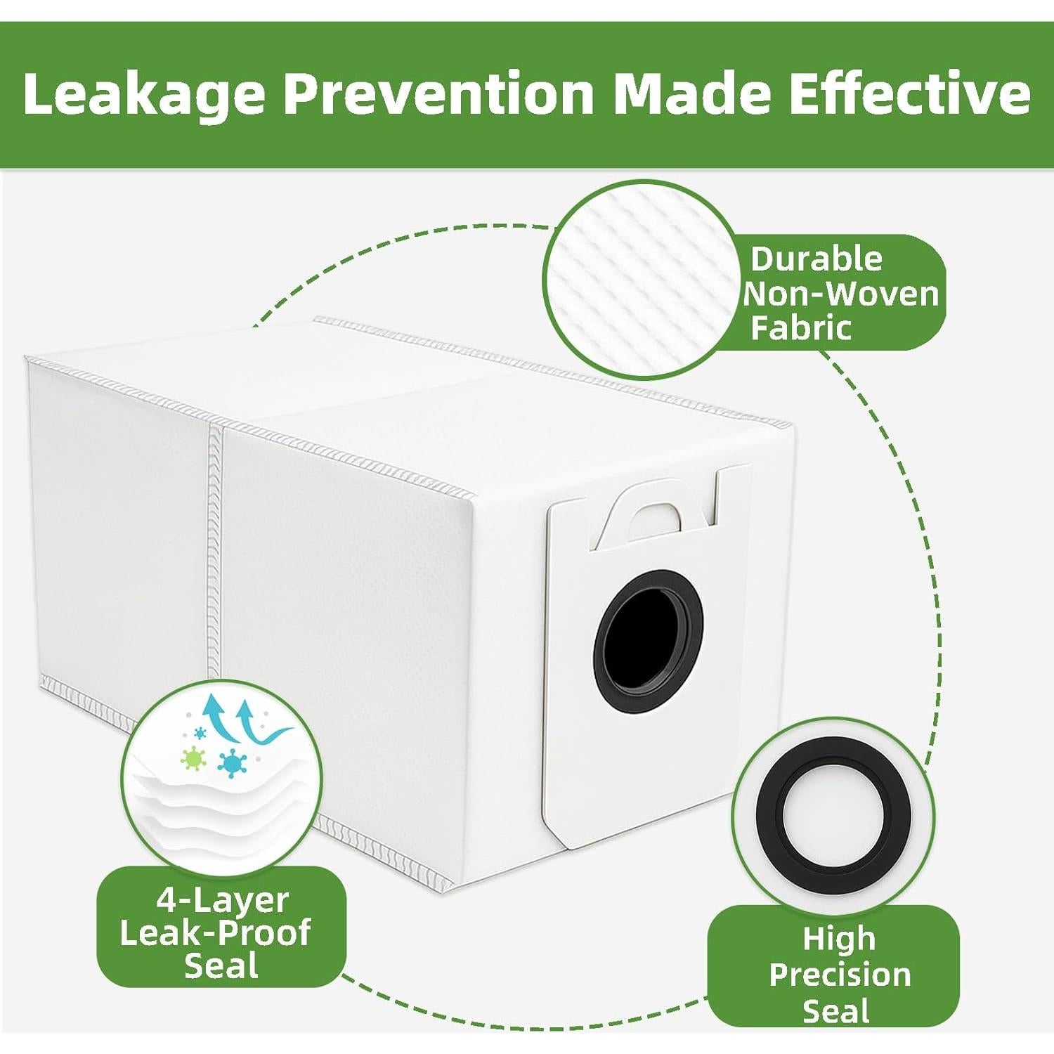 10 Bolsas Desechables HUIZHEN para Aspiradora Robot bObsweep