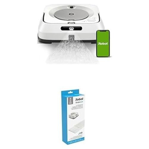 Robot Limpiador iRobot Braava Jet M6 - Mapeo Inteligente, Wi-Fi, 7 Paquetes