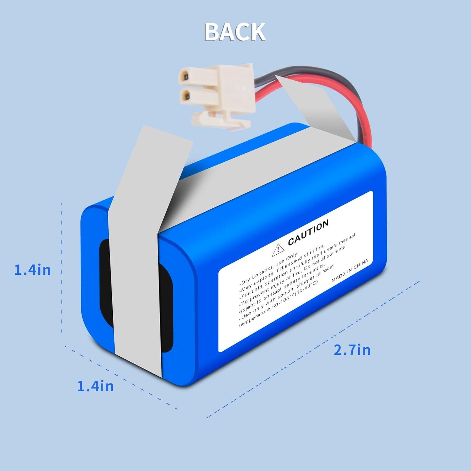 Batería Li-Ion 3400mAh para Aspiradoras ILIFE A4 A6 A7 A8 A9