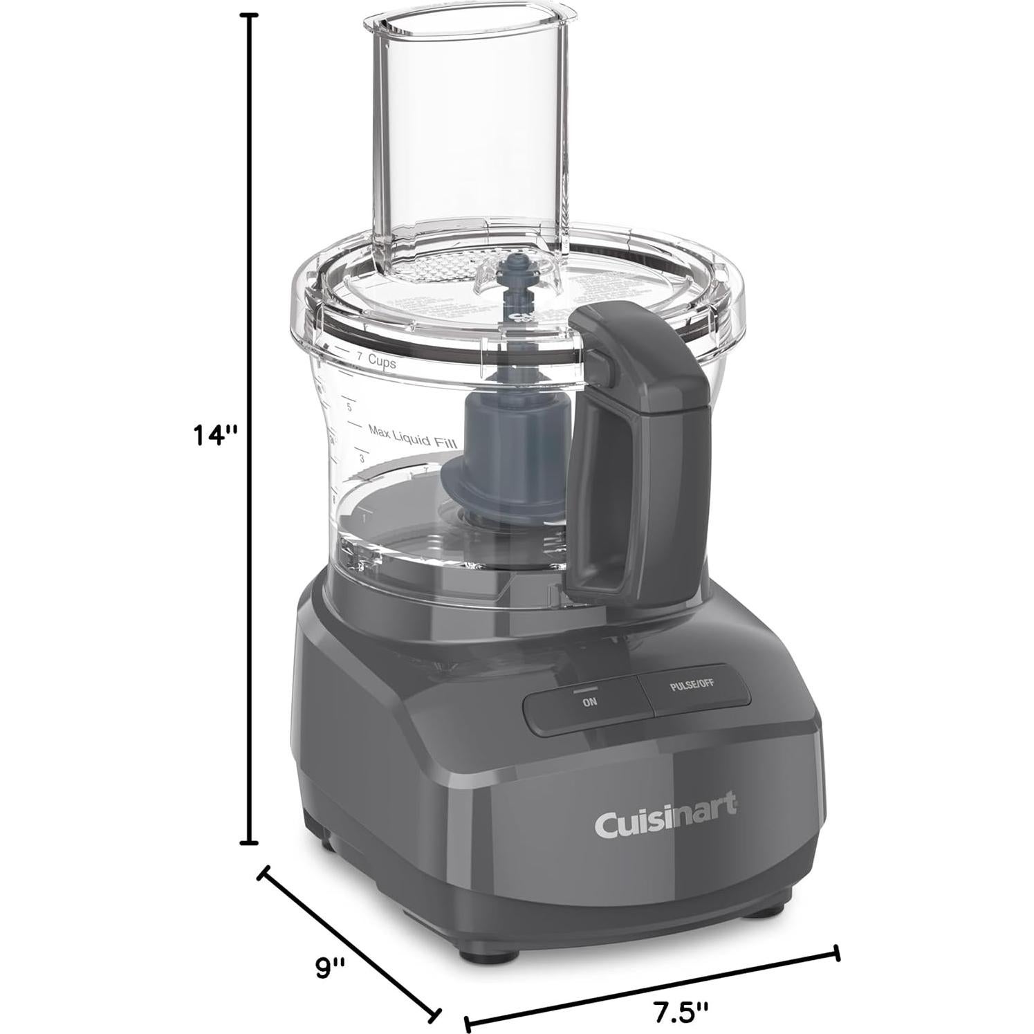 Procesador de Alimentos Cuisinart 7 Tazas Gris Ancla