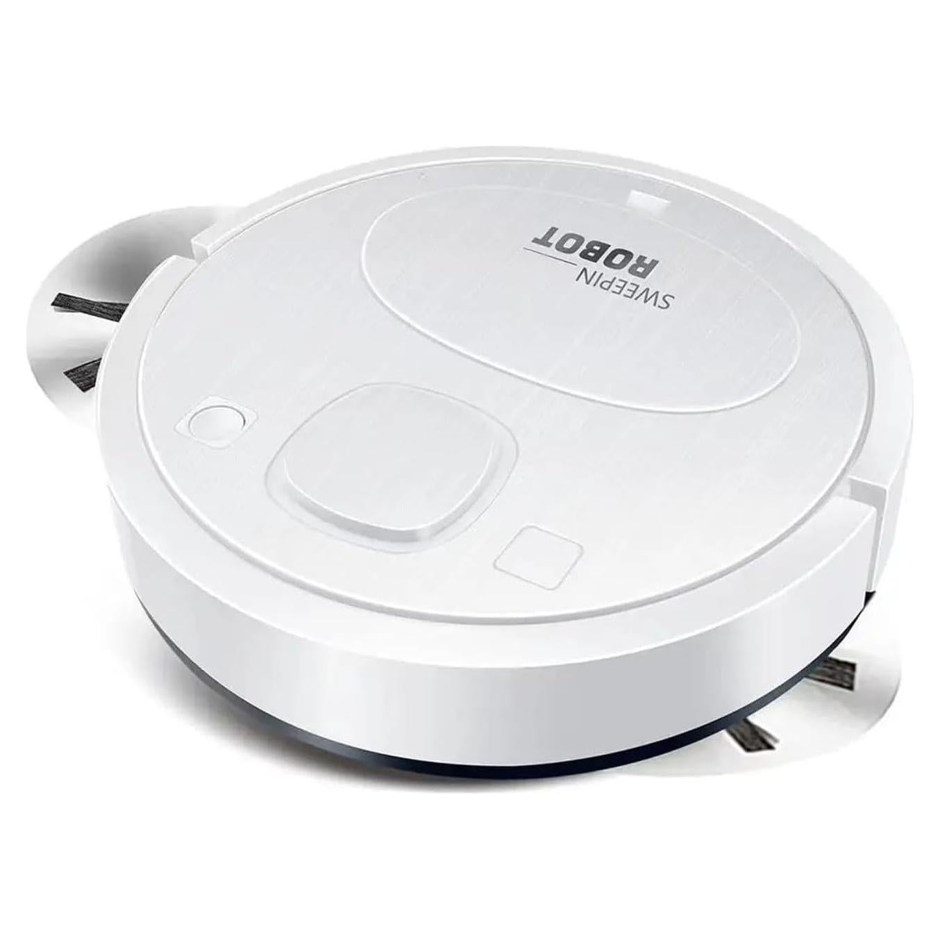 Robot Vacuum Cleaner，Robot Vacuum and Mop, Vacuum Robot mop Advanced Obstacle Avoidance, Aspiradora Robot Slim Design, Ideal for Pet Hair, Hard Floor,Carpet -4-White