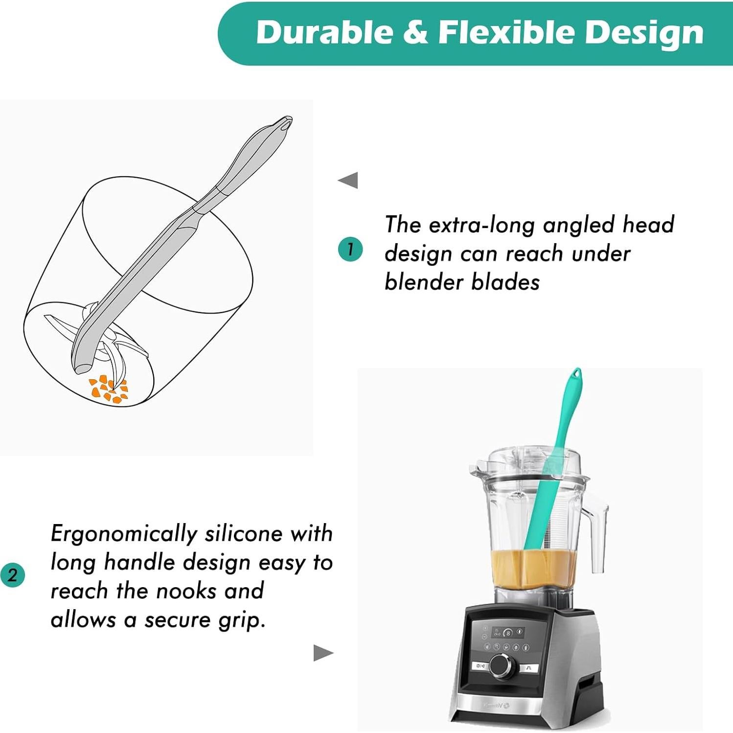 Espátula de Silicona Nomiou 33cm para Licuadora Vitamix