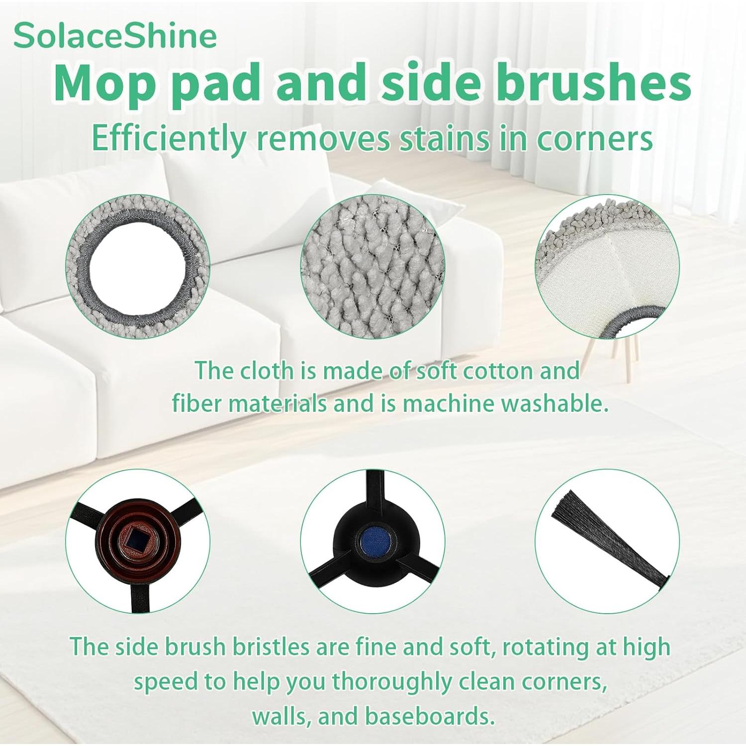 Kit de Repuestos SolaceShine para Ecovacs Deebot N30 - 16 Piezas