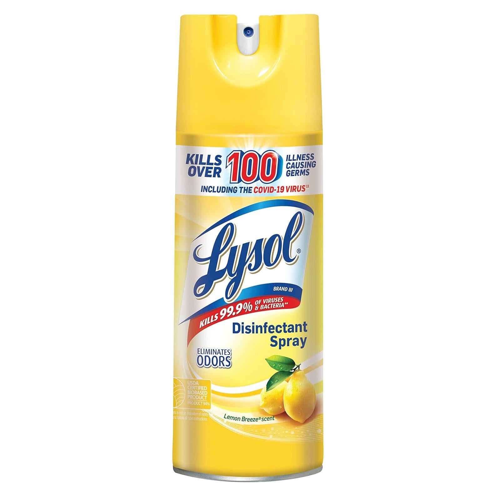 Lysol Spray Desinfectante Antibacteriano Brisa de Limón 354ml