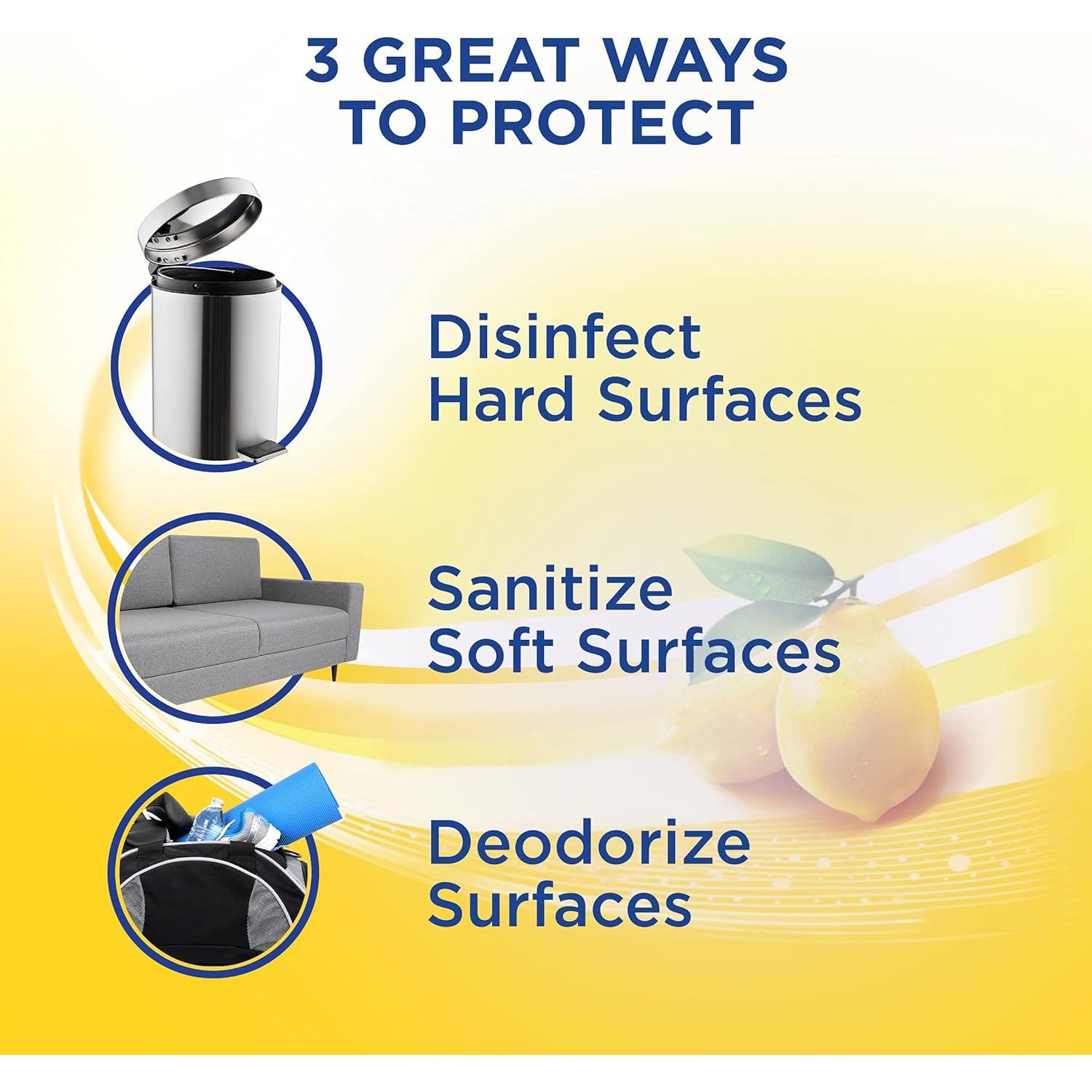 Lysol Spray Desinfectante Antibacteriano Brisa de Limón 354ml