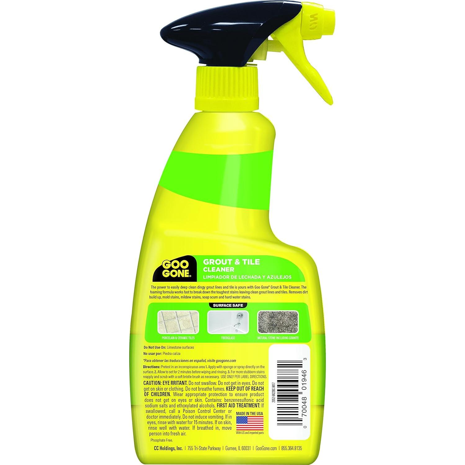 Goo Gone Limpiador de Lechada y Azulejos 414 ml - Elimina Manchas