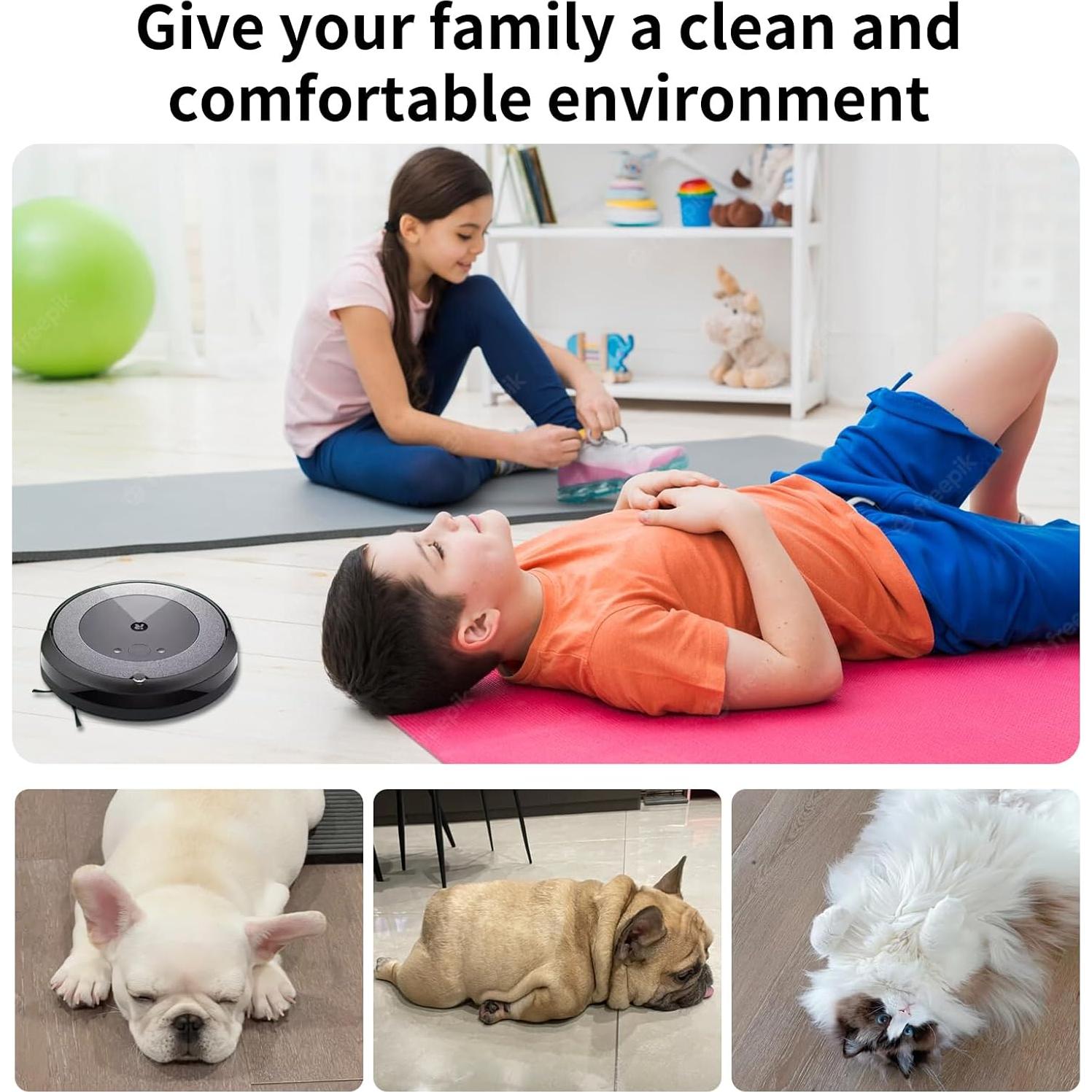 8 Almohadillas de Reemplazo Motroce para iRobot Roomba i5/j5