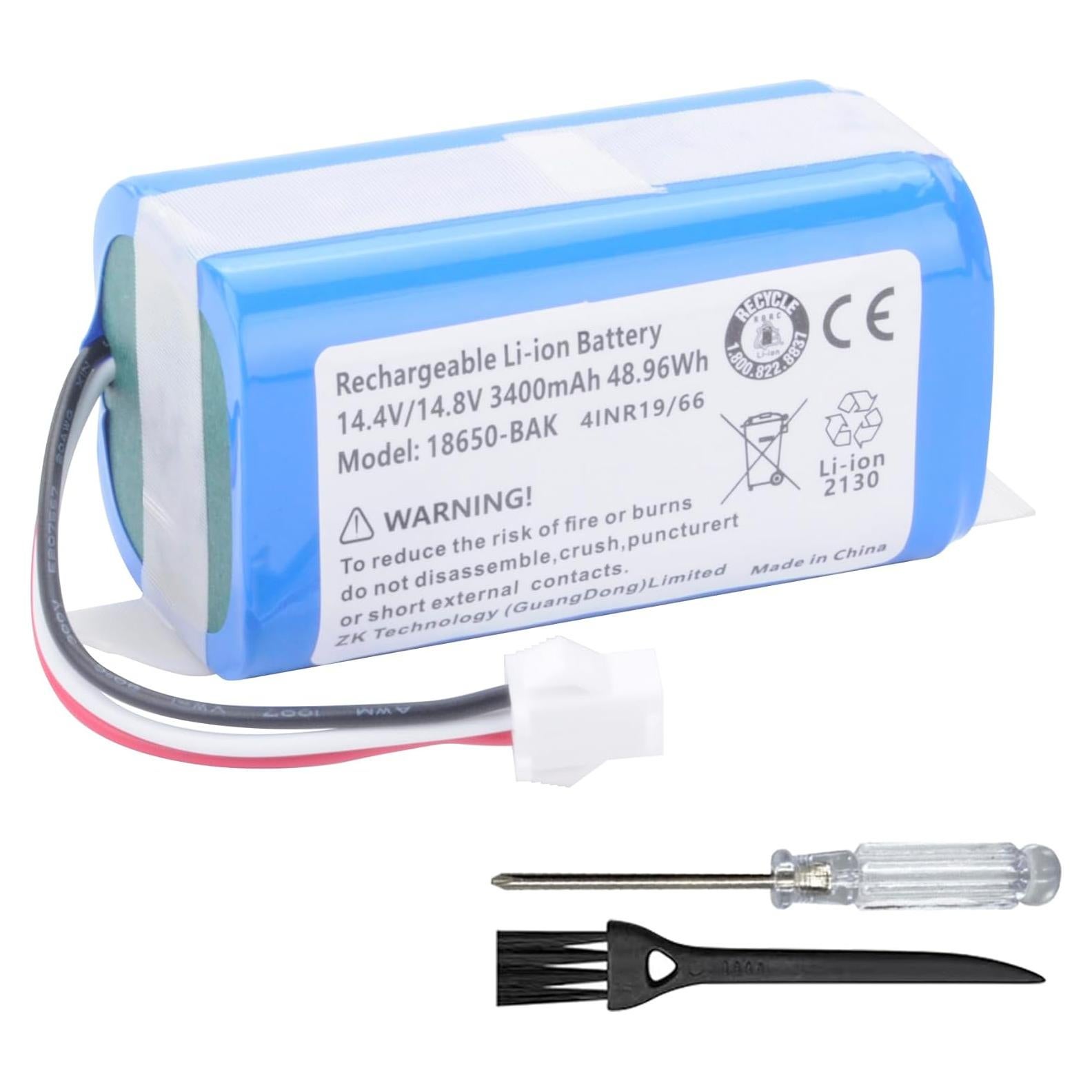 Batería de iones de litio 3400mAh 14.4V para AIRROBO P20