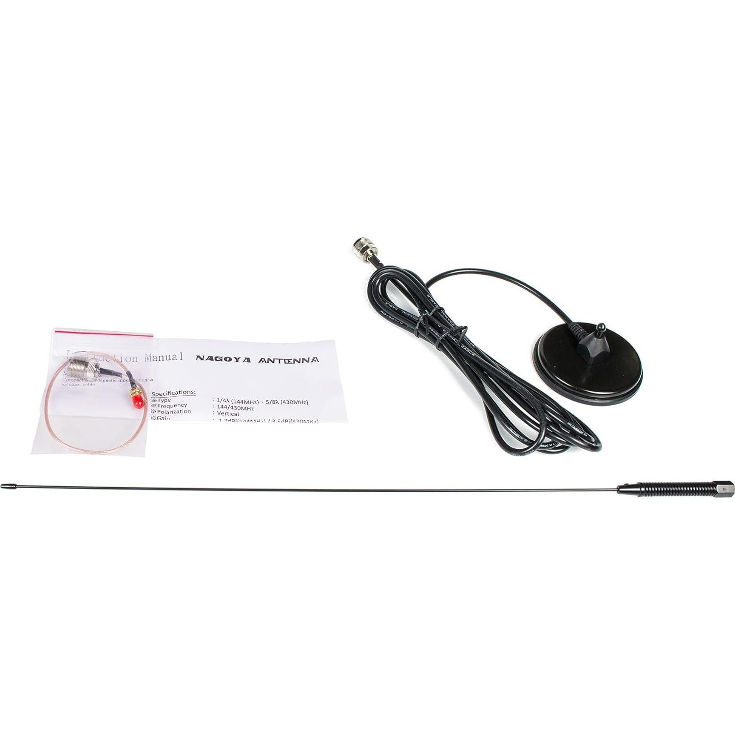 Antena Magnética Nagoya UT-72 PL-259/SMA 50.8 cm VHF/UHF