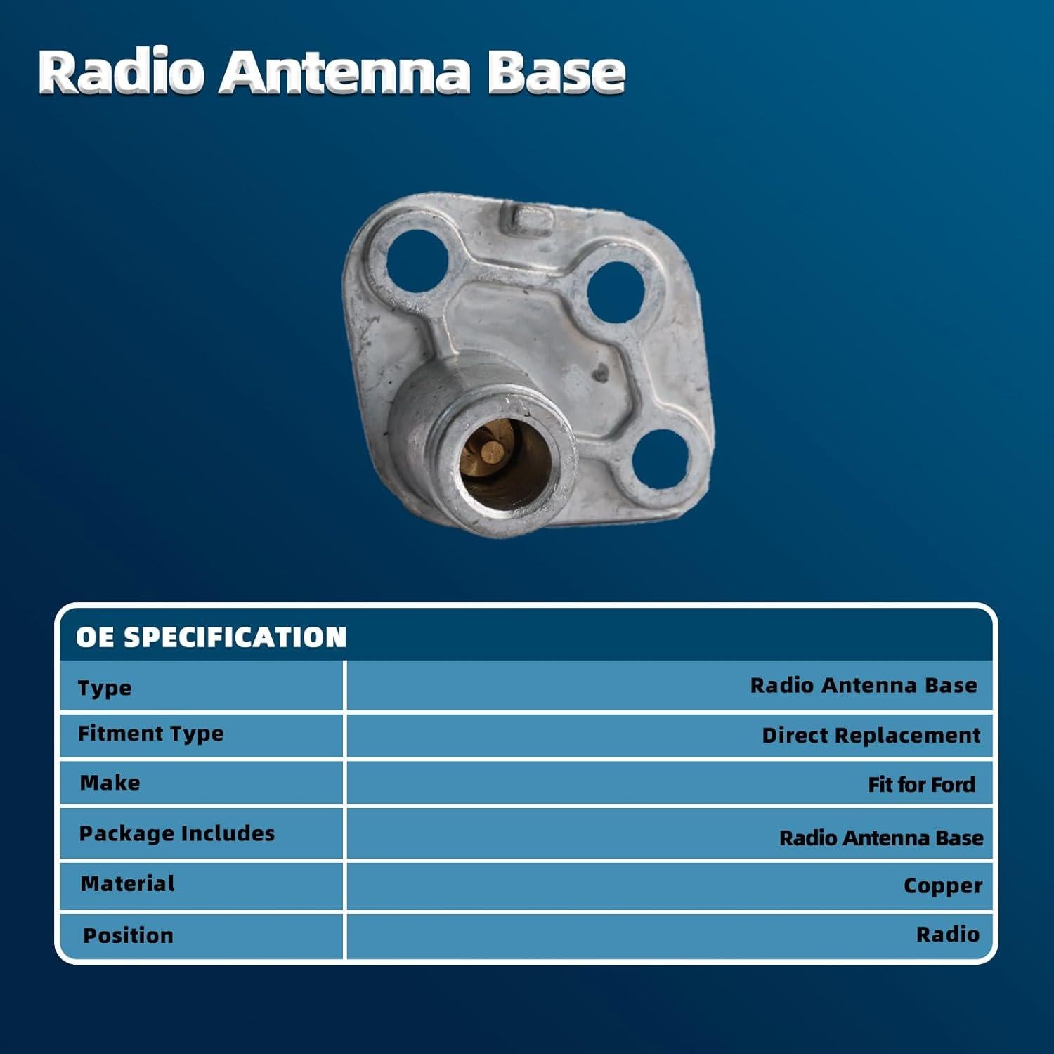 Soporte Base Antena Radio Mocar7 para Ford F250 F350 2017-2021