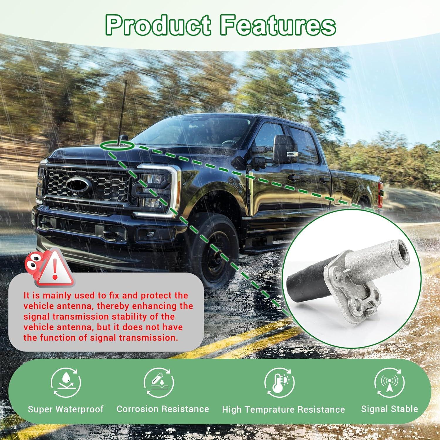 Soporte Base Antena Radio KUTTOLE para Ford F-250 F-350 2017-2021