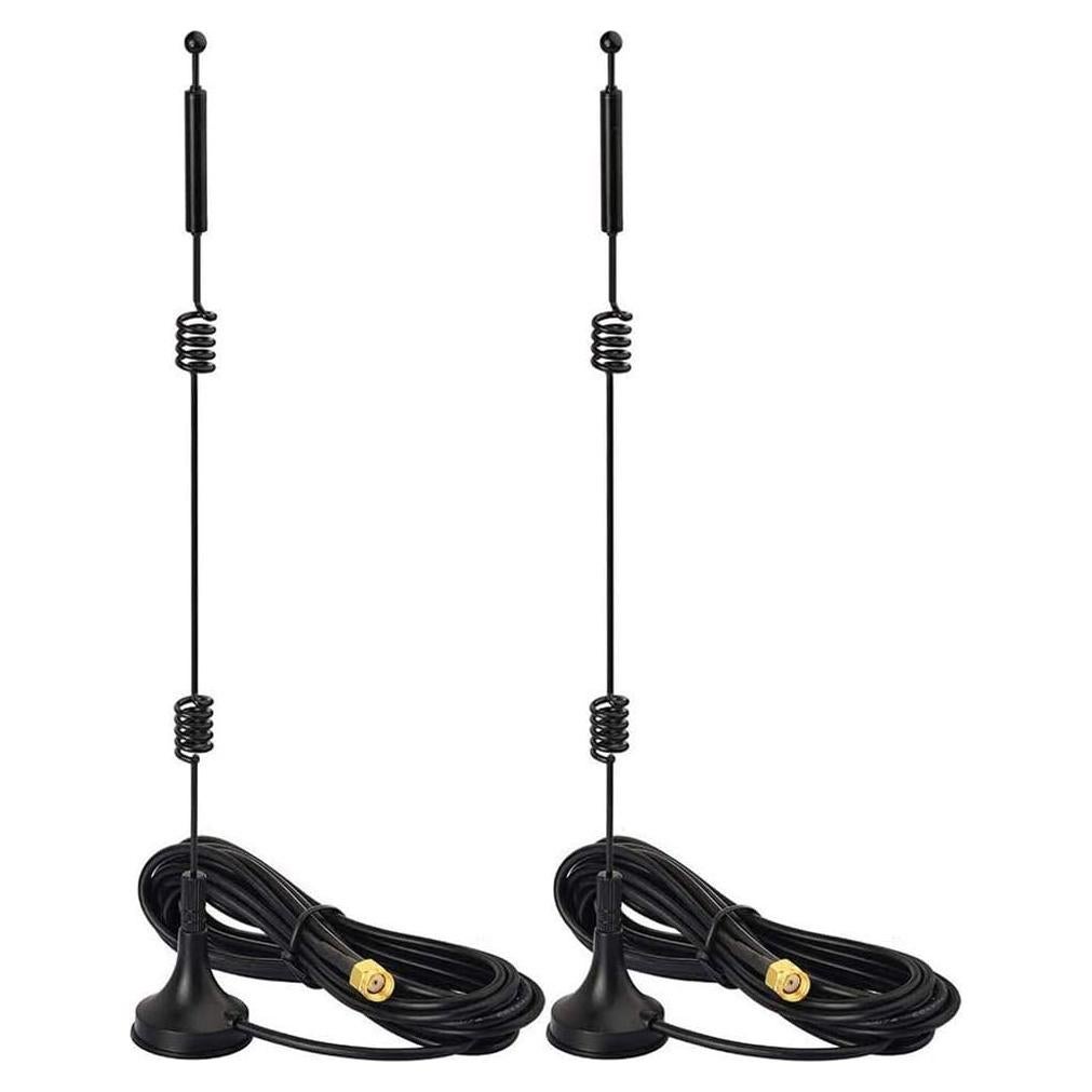 Antena WiFi Doble Banda BINGFU 9dBi RP-SMA Macho Paquete de 2