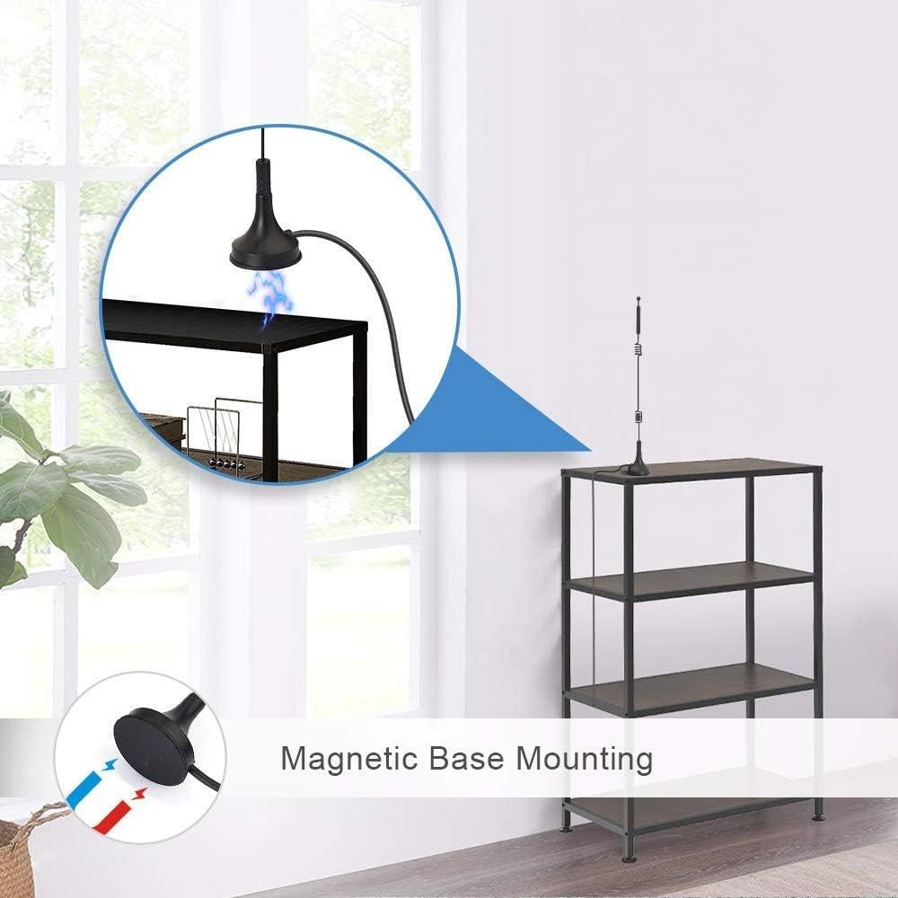 Antena WiFi Doble Banda BINGFU 9dBi RP-SMA Macho Paquete de 2