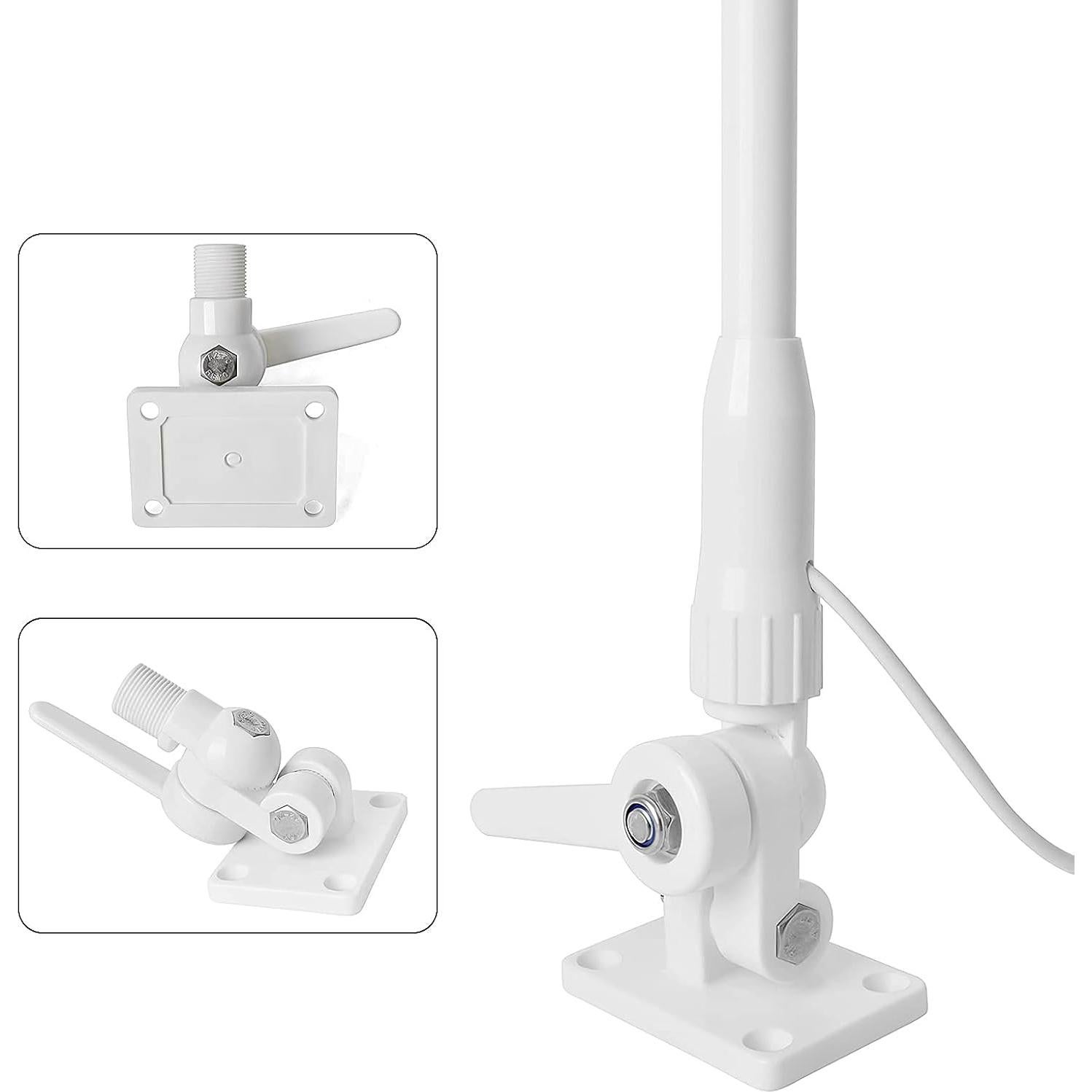 Antena VHF Marina UAYESOK 110cm Fibra de Vidrio Impermeable