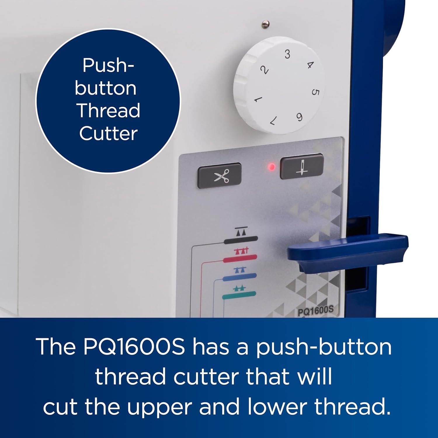 Máquina de Coser y Acolchar Brother PQ1600S 10.9 kg Alta Velocidad