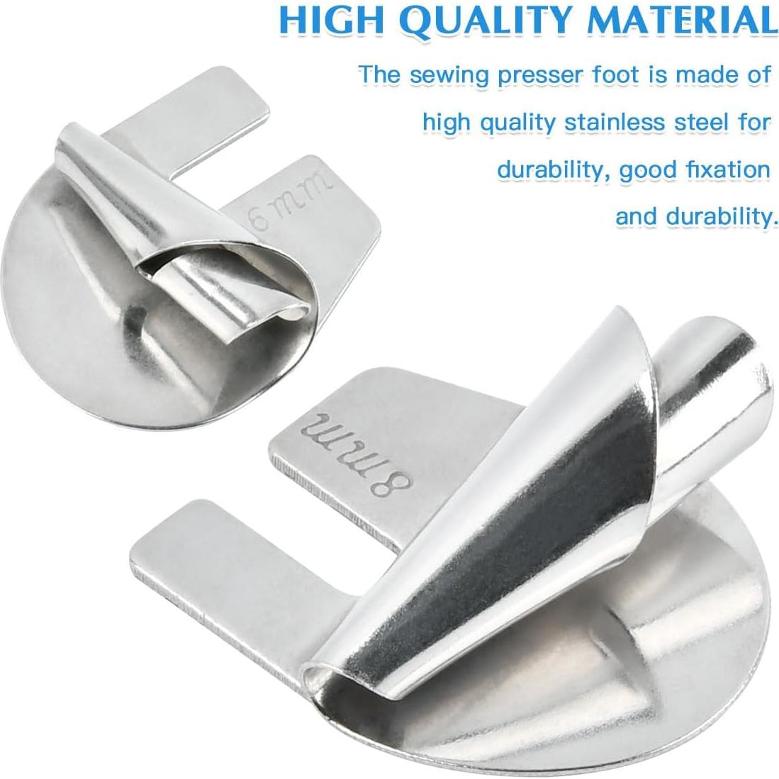 Juego de 6 Pies de Dobladillo Enrollado Universal FOCCTS 3-8mm