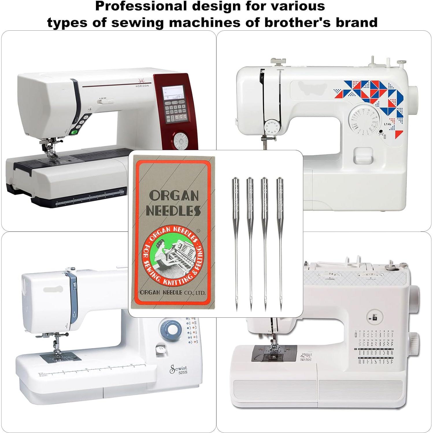 50 Agujas de Máquina de Coser Brother 75/11 para Bordado