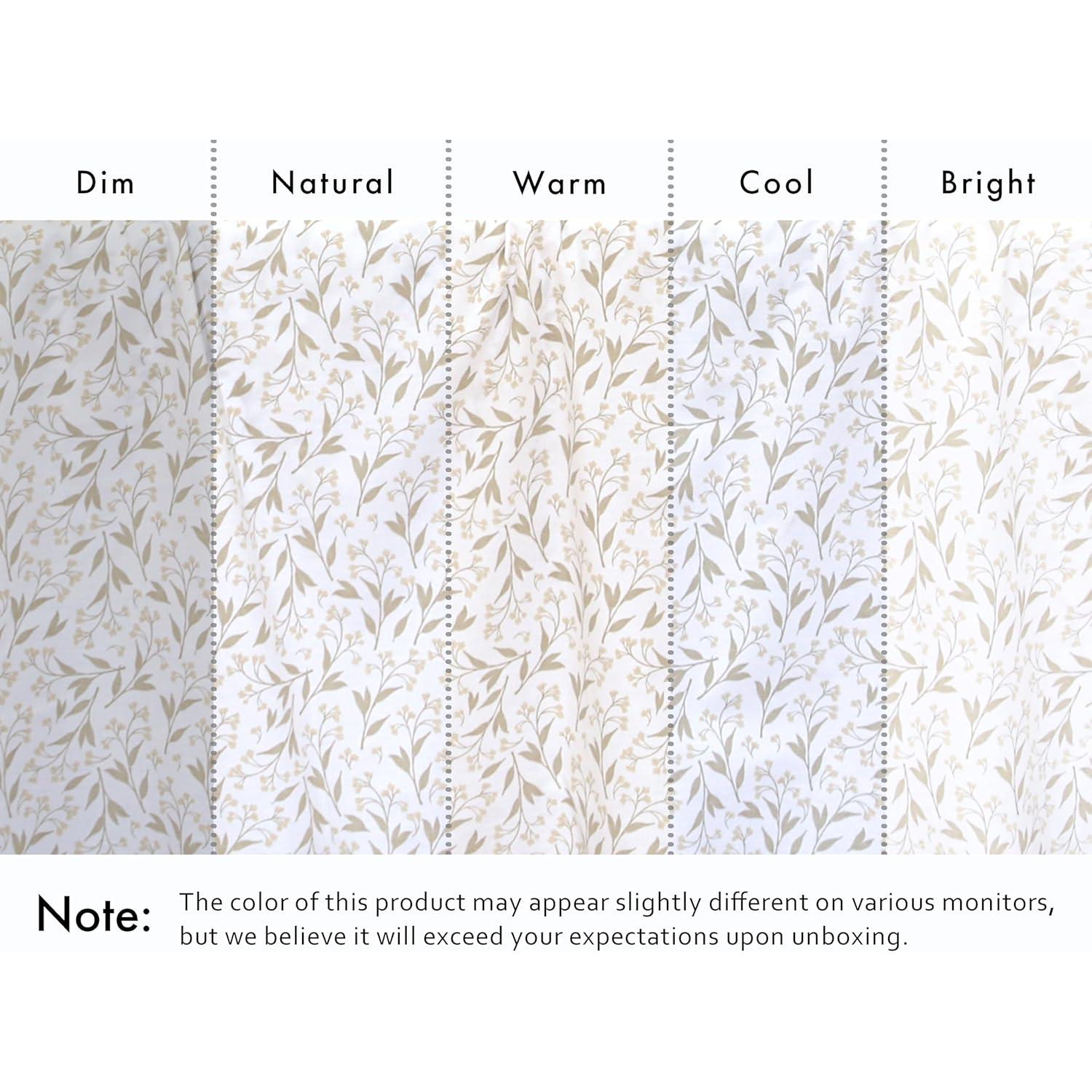 Juego de Sábanas Twin RUVANTI 100% Algodón Natural 4 Pcs