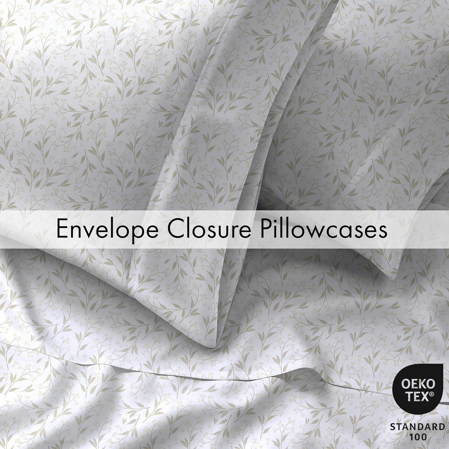 Juego de Sábanas Twin RUVANTI 100% Algodón Natural 4 Pcs