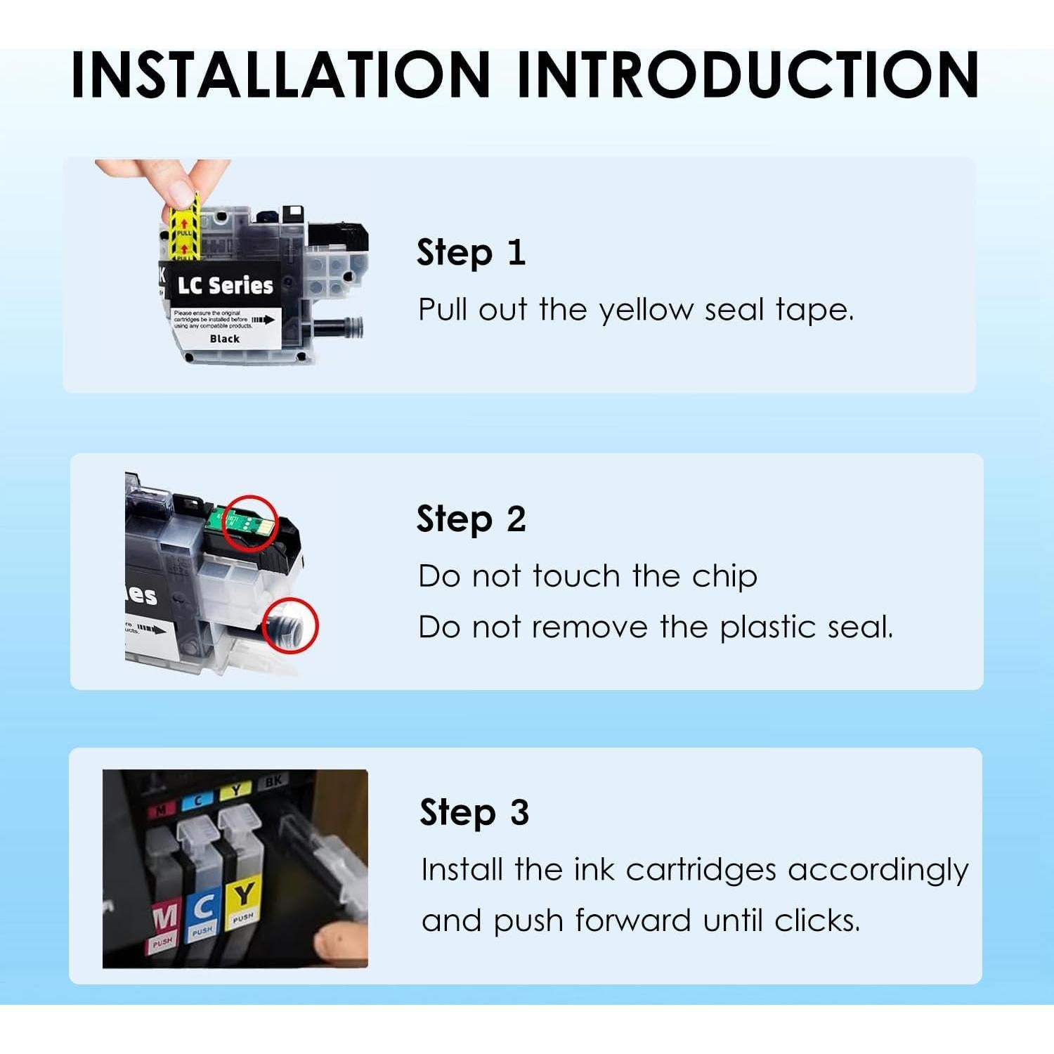 Cartuchos de tinta CHOUINKR LC401XL compatibles Brother 10 Pack