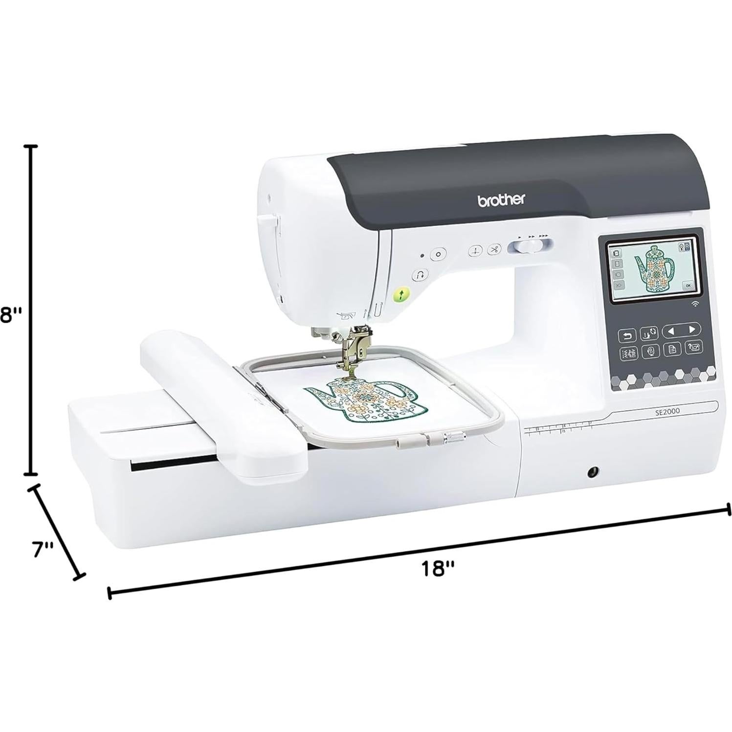 Máquina de Bordado y Costura Brother SE2000 2-en-1 9.07 kg