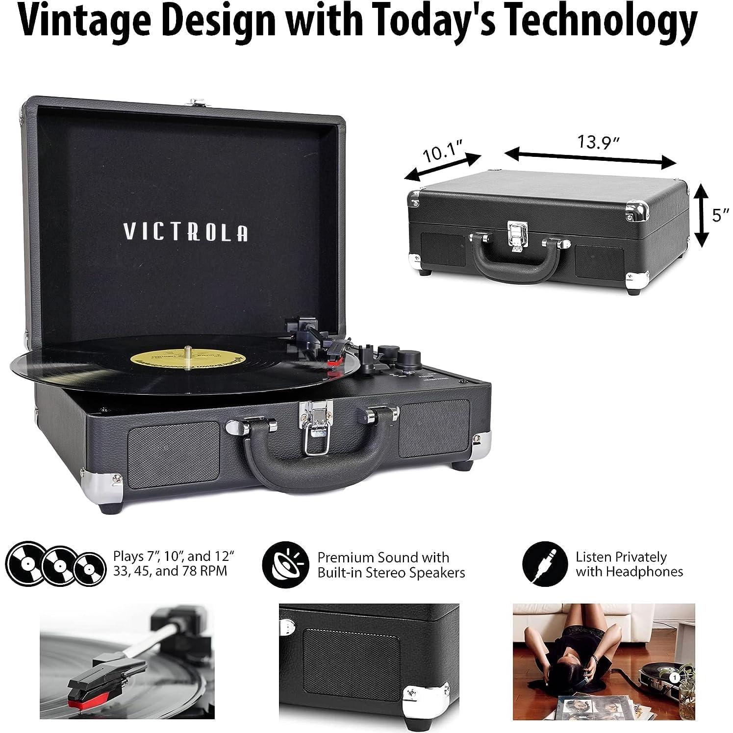 Reproductor de Vinilo Victrola Journey+ Bluetooth 3 Velocidades