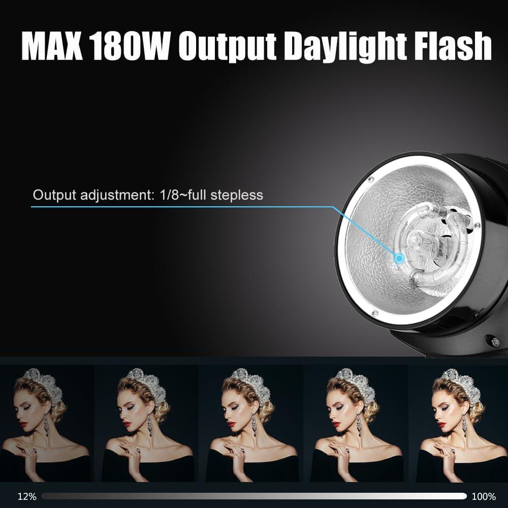 Kit de Flash de Estudio Godox K180A 2x180W con Softbox