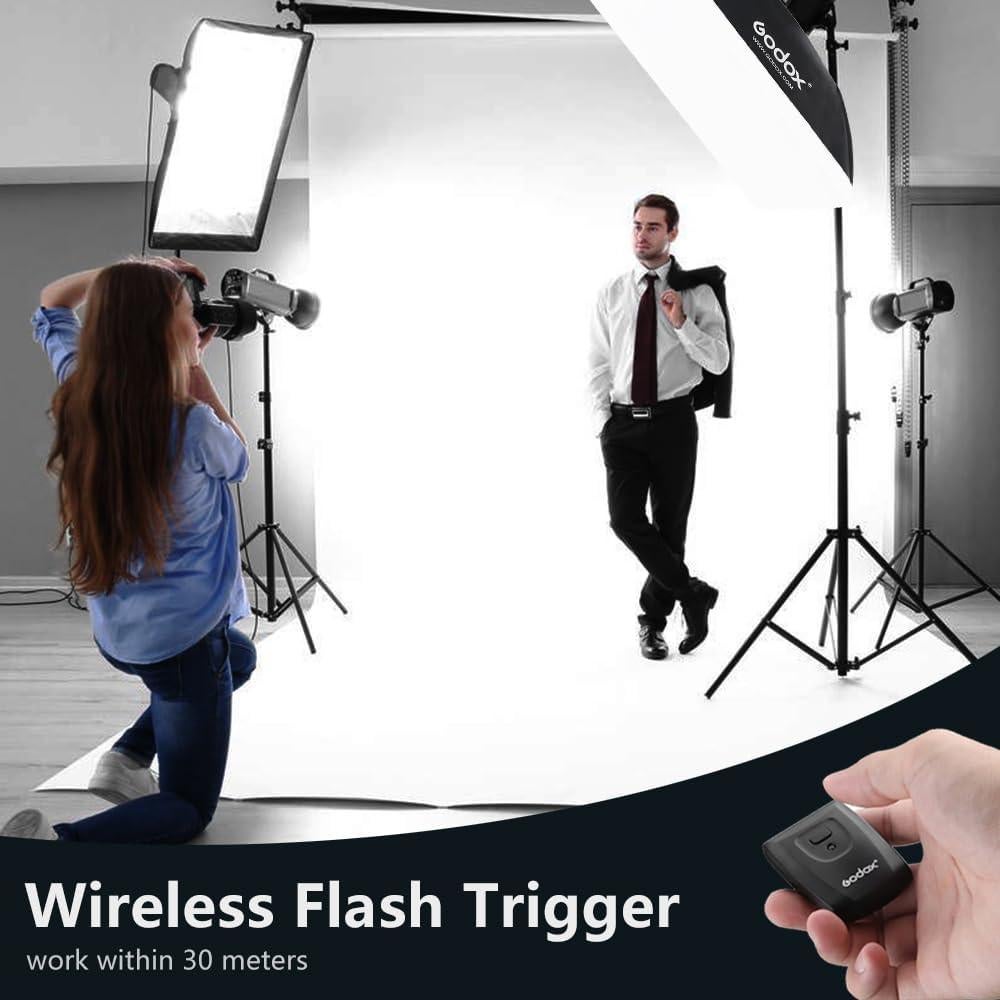 Kit de Flash de Estudio Godox K180A 2x180W con Softbox