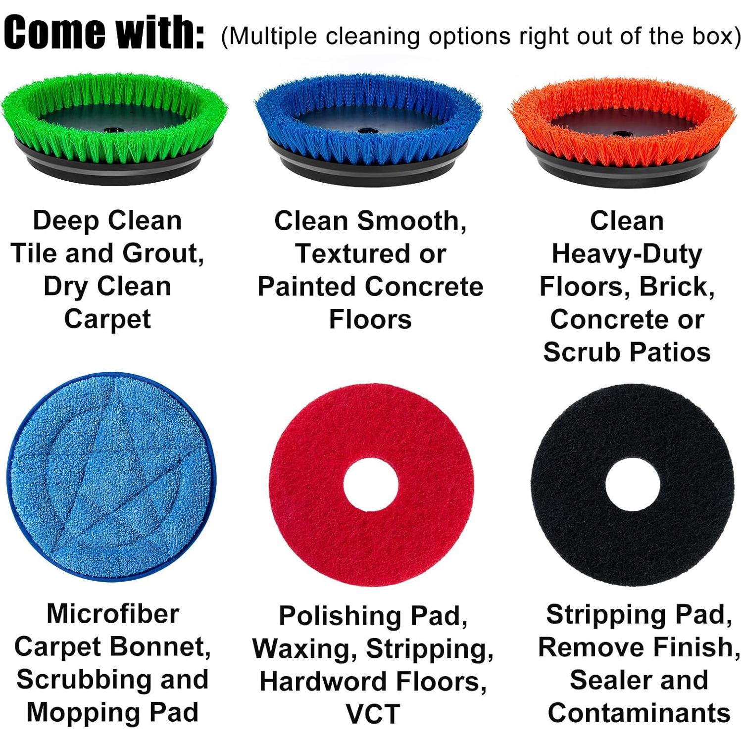 Fregadora de pisos comercial HHQ Orb-5 1100W 33cm 2000RPM