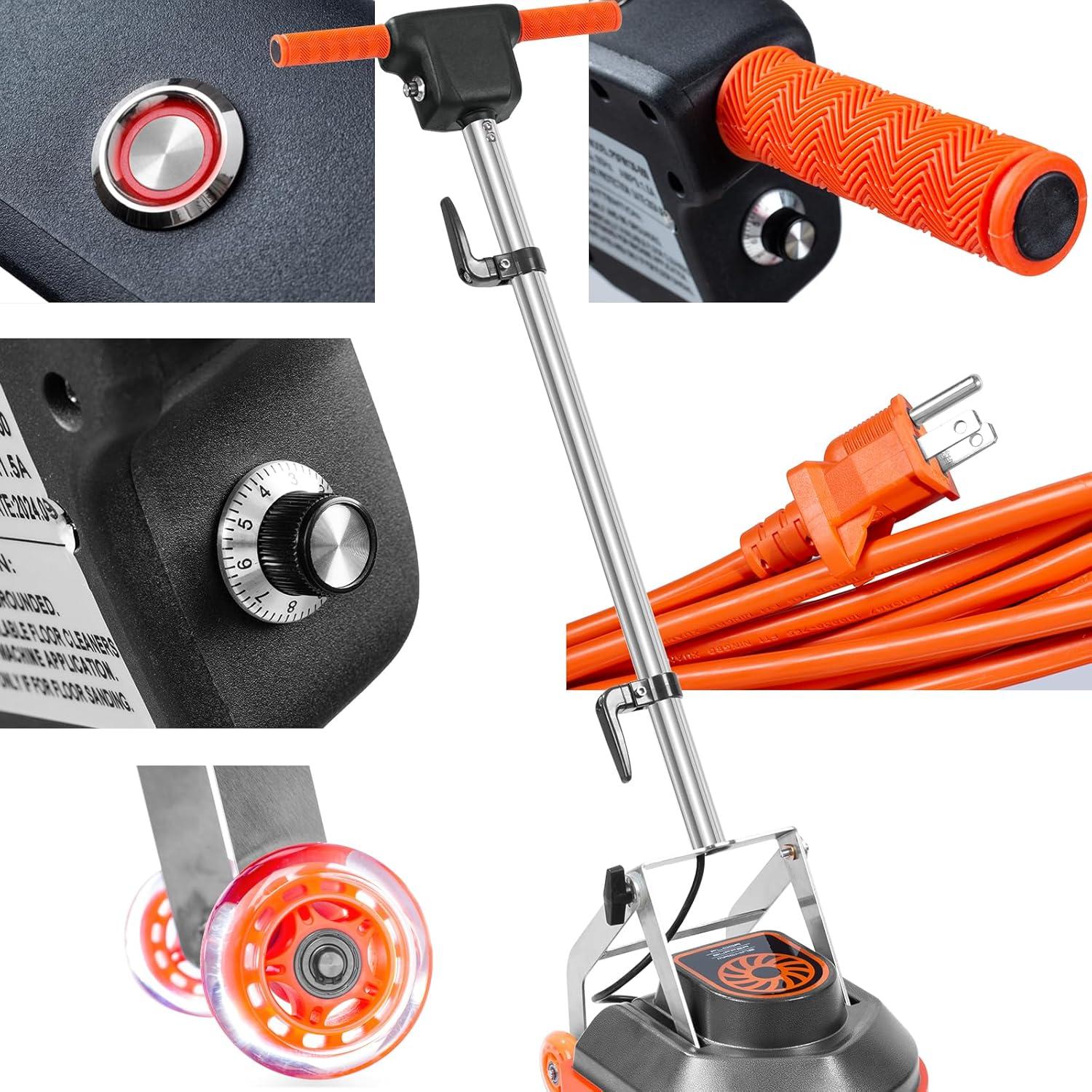 Fregadora de pisos comercial HHQ Orb-5 1100W 33cm 2000RPM