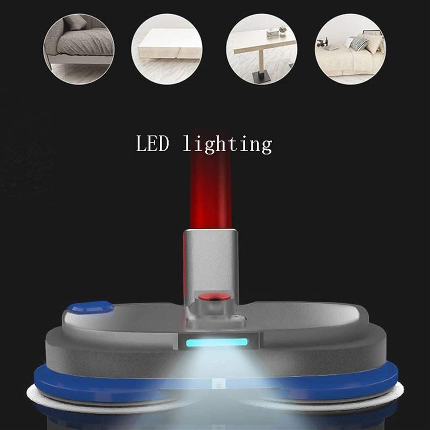 Limpiador de Suelos Duro Eléctrico Mop Inalámbrico con Spray