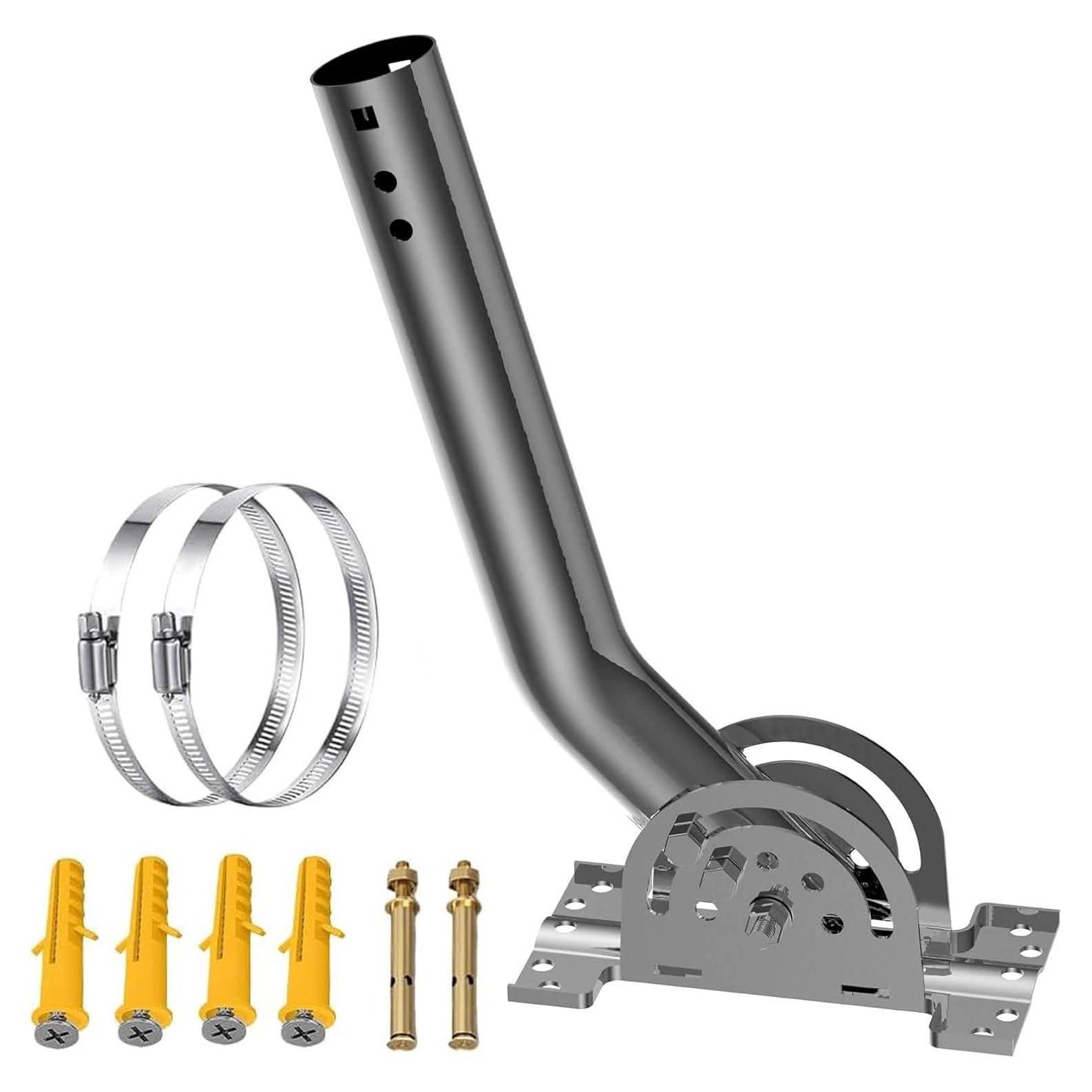 Soporte de Poste de Antena J Bluedery 30.48 cm Acero Inoxidable