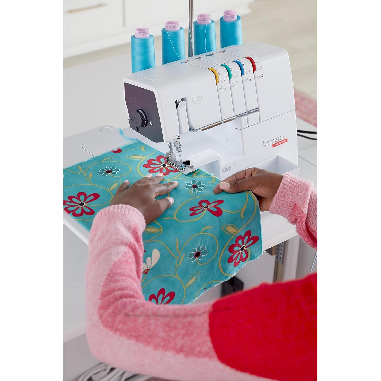 Overlock Bernette B64 Airlock 1300 PPM 16 Puntadas Luz LED