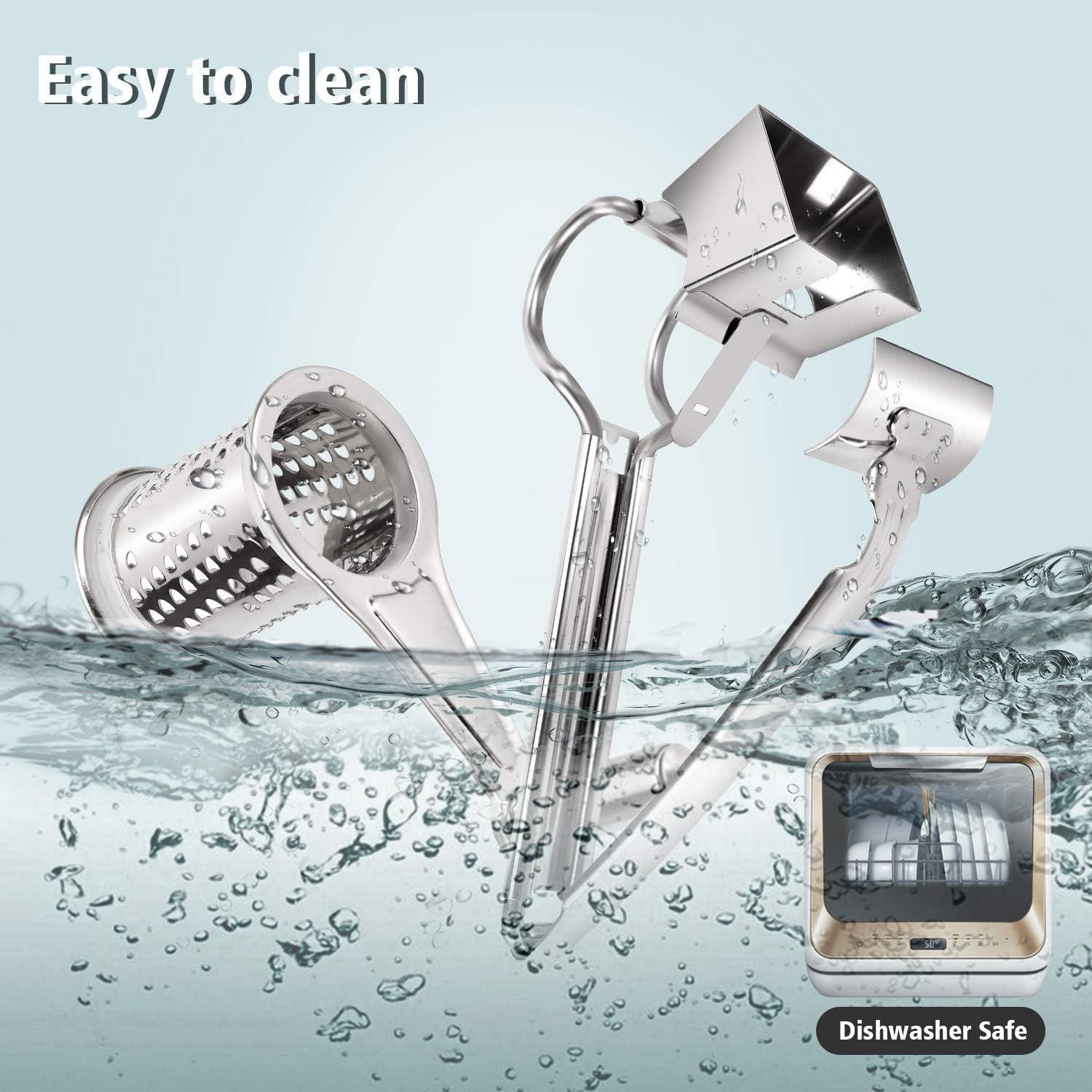 Rallador de Queso Rotatorio TONMA de Acero Inoxidable 18/8