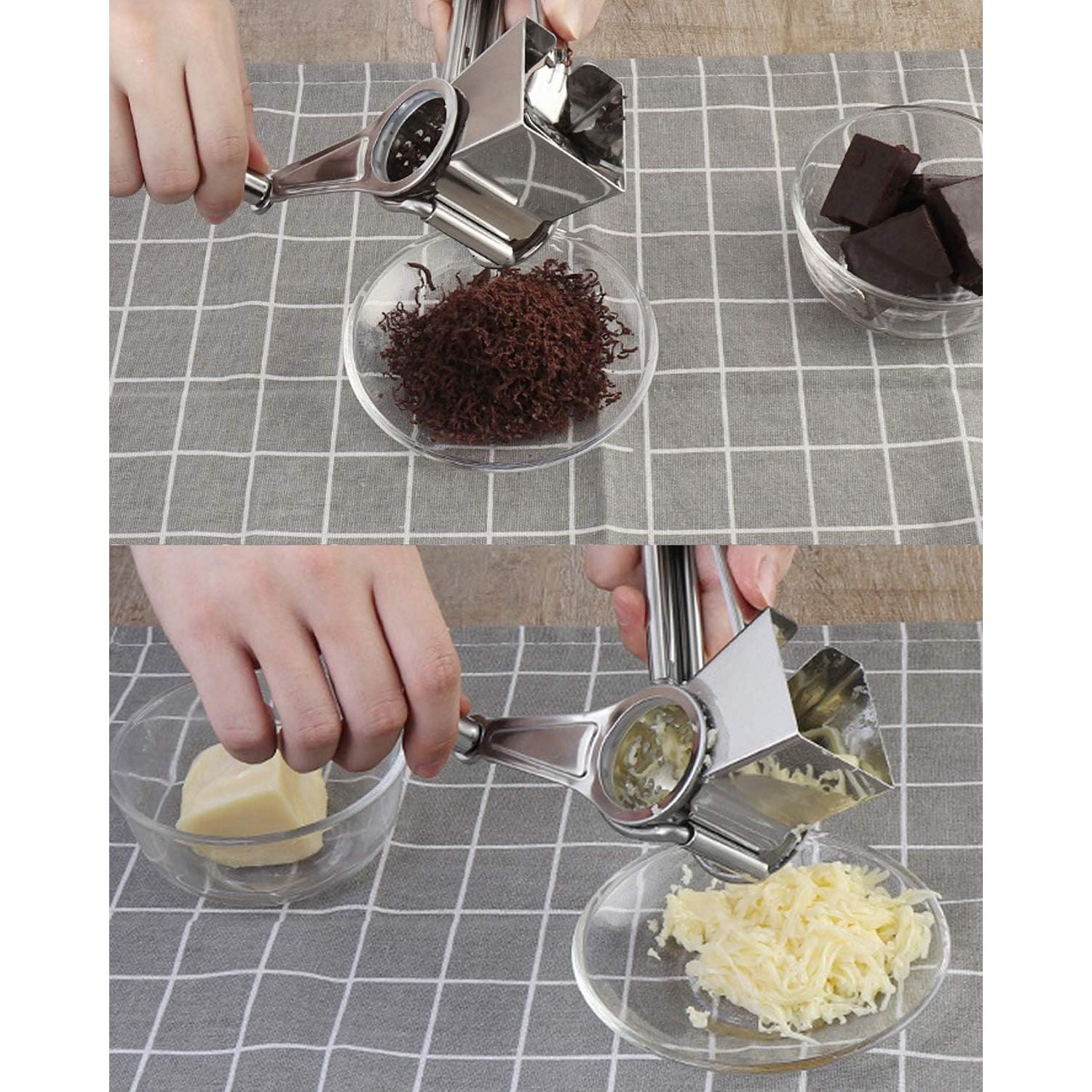 Rallador de Queso Rotatorio TONMA de Acero Inoxidable 18/8