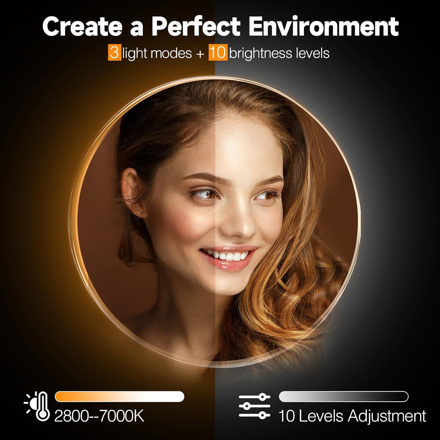 Kit de Luz de Video LED EMART con Trípode y Barndoor 2800-7000K