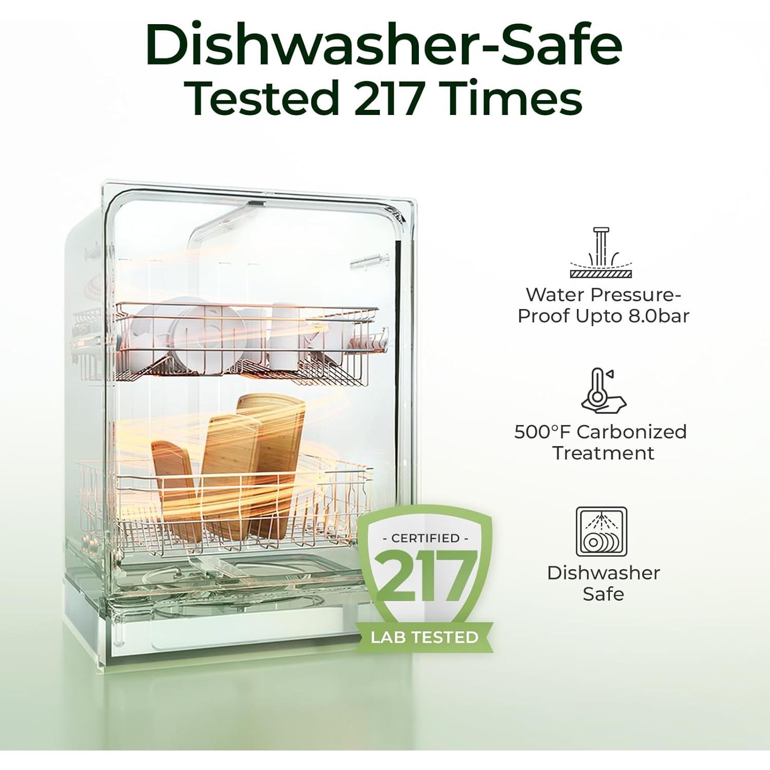 Juego de 2 Tablas de Cortar de Bambú Keechee A Prueba de Lavavajillas